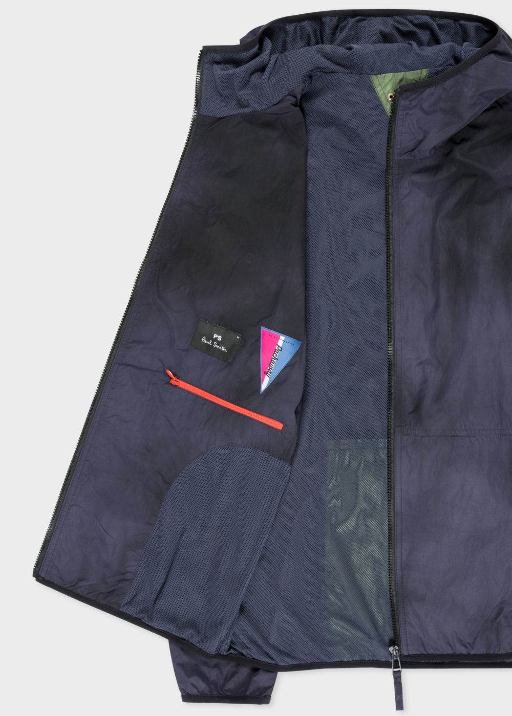 Paul Smith Men's Navy Hooded Packaway Jackets