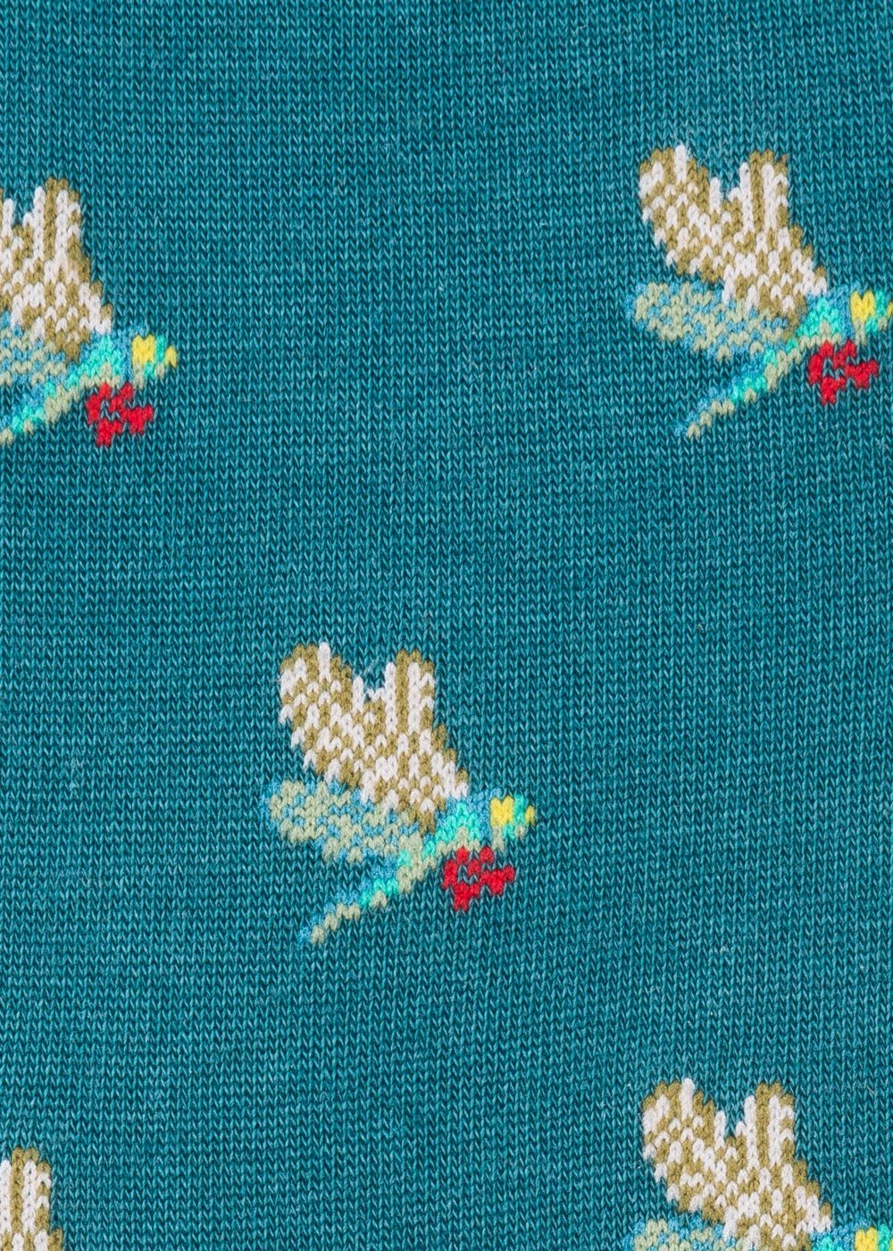 Paul Smith Men's Petrol 'dreamer Dragonfly' Jacquard Socks