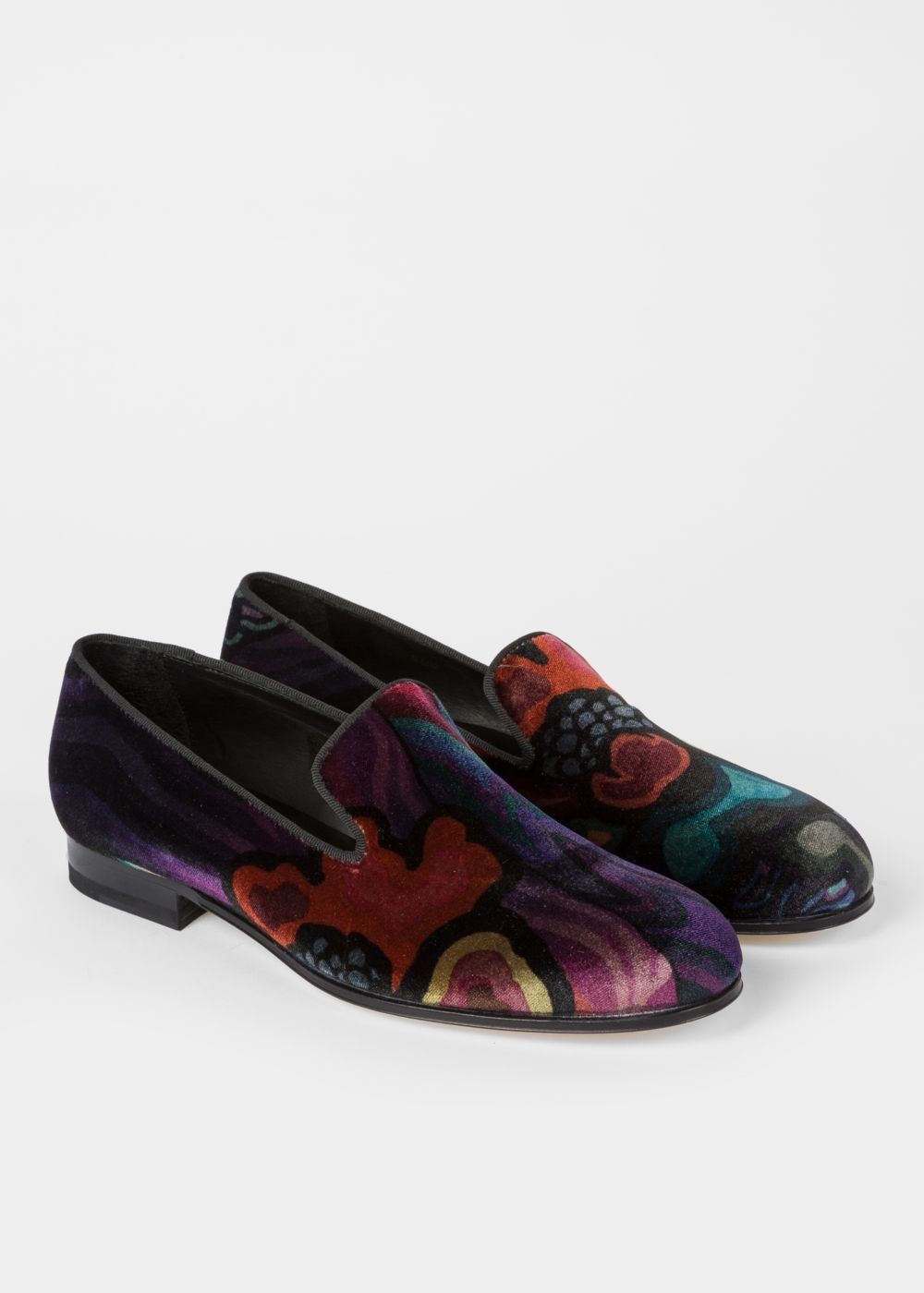 Paul Smith Women's Velvet 'dreamer' Print 'rudyard' Loafers Sneakers