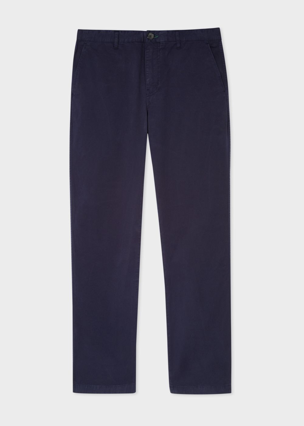 Paul Smith Men's Tapered-Fit Dark Navy Stretch Pima-Cotton Chinos Clothing