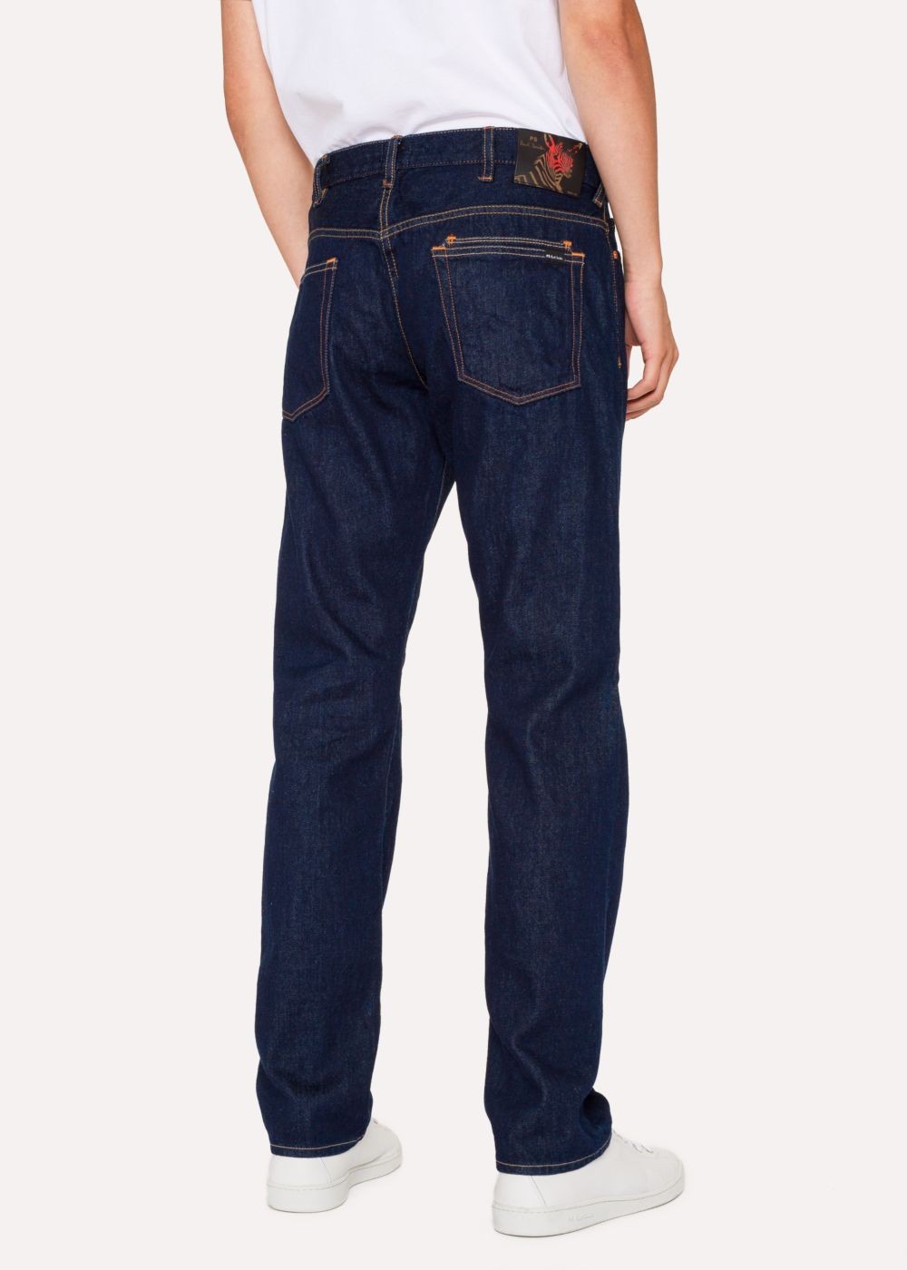 Paul Smith Men's Standard-Fit .5Oz Indigo Rinse 'rigid Western Twill' Denim Jeans