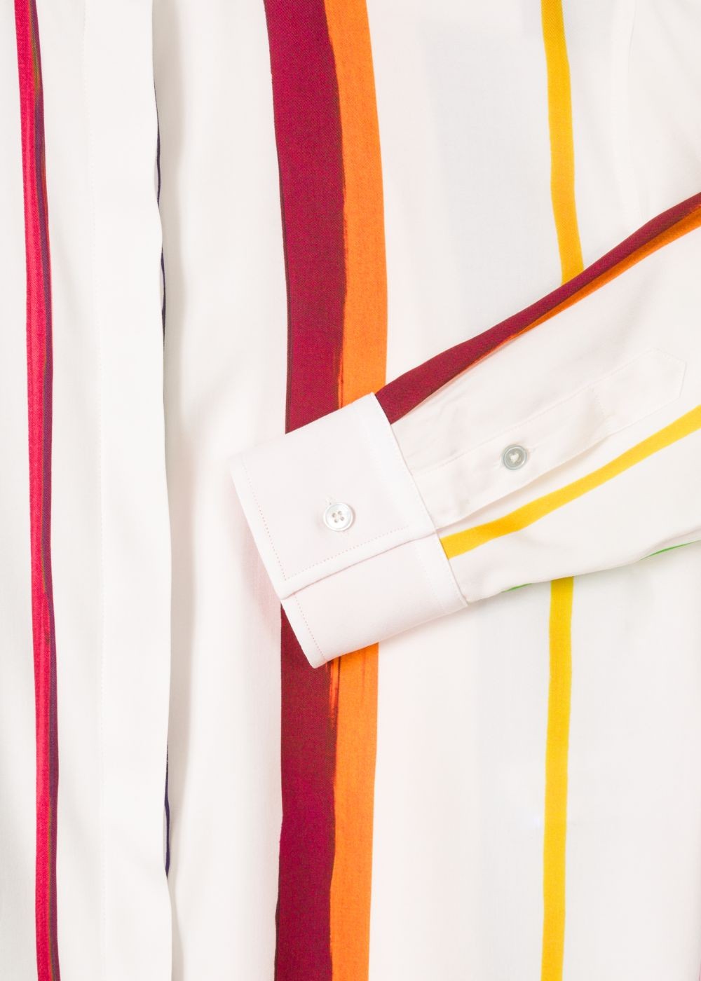 Paul Smith Women's White 'brush Stripe' Print Shirt
