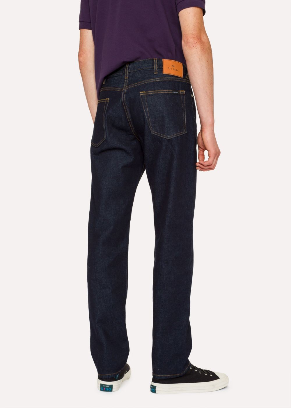 Paul Smith Men's Classic-Fit Indigo-Rinse 14Oz 'organic Pepper 'n' Salt' Jeans