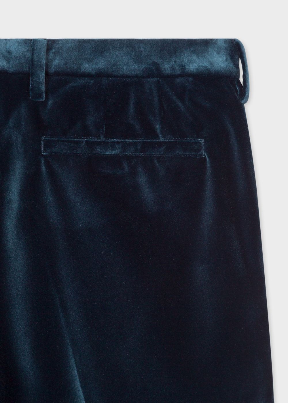 Paul Smith Men's Slim-Fit Dark Petrol Velvet Pants