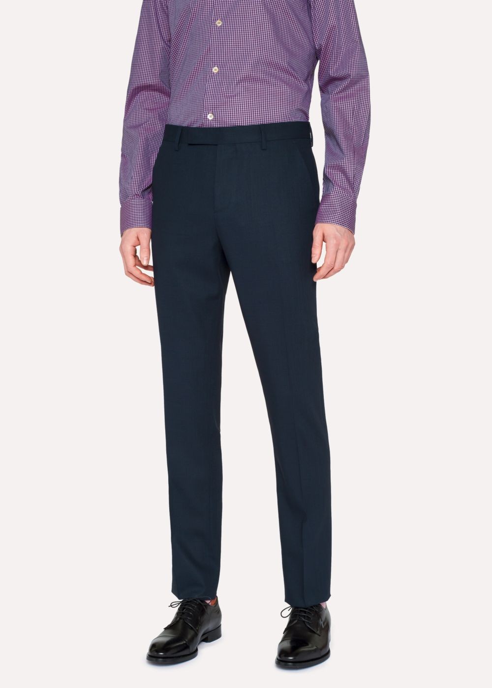 Paul Smith Men's Slim-Fit Navy Wool Pants