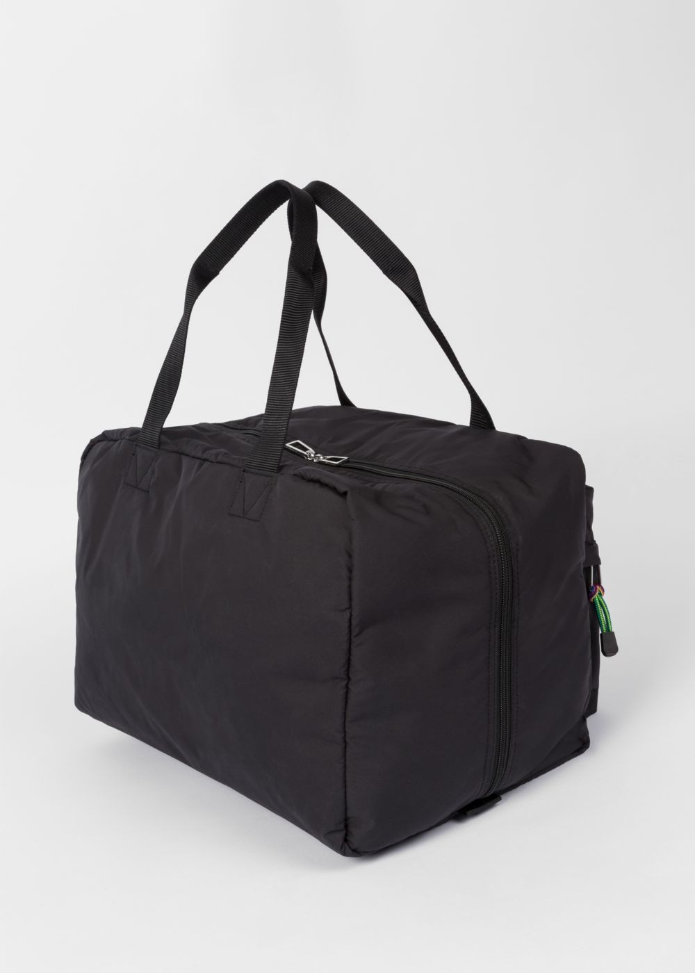 Paul Smith Men's Black 'zebra' Logo Duffle Bags