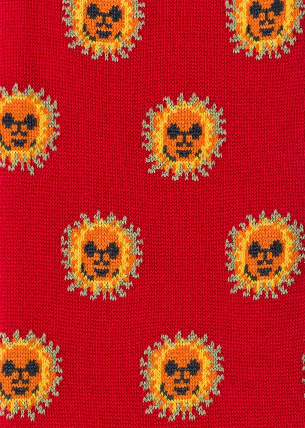 Paul Smith Mens's Red Sun Motif Socks