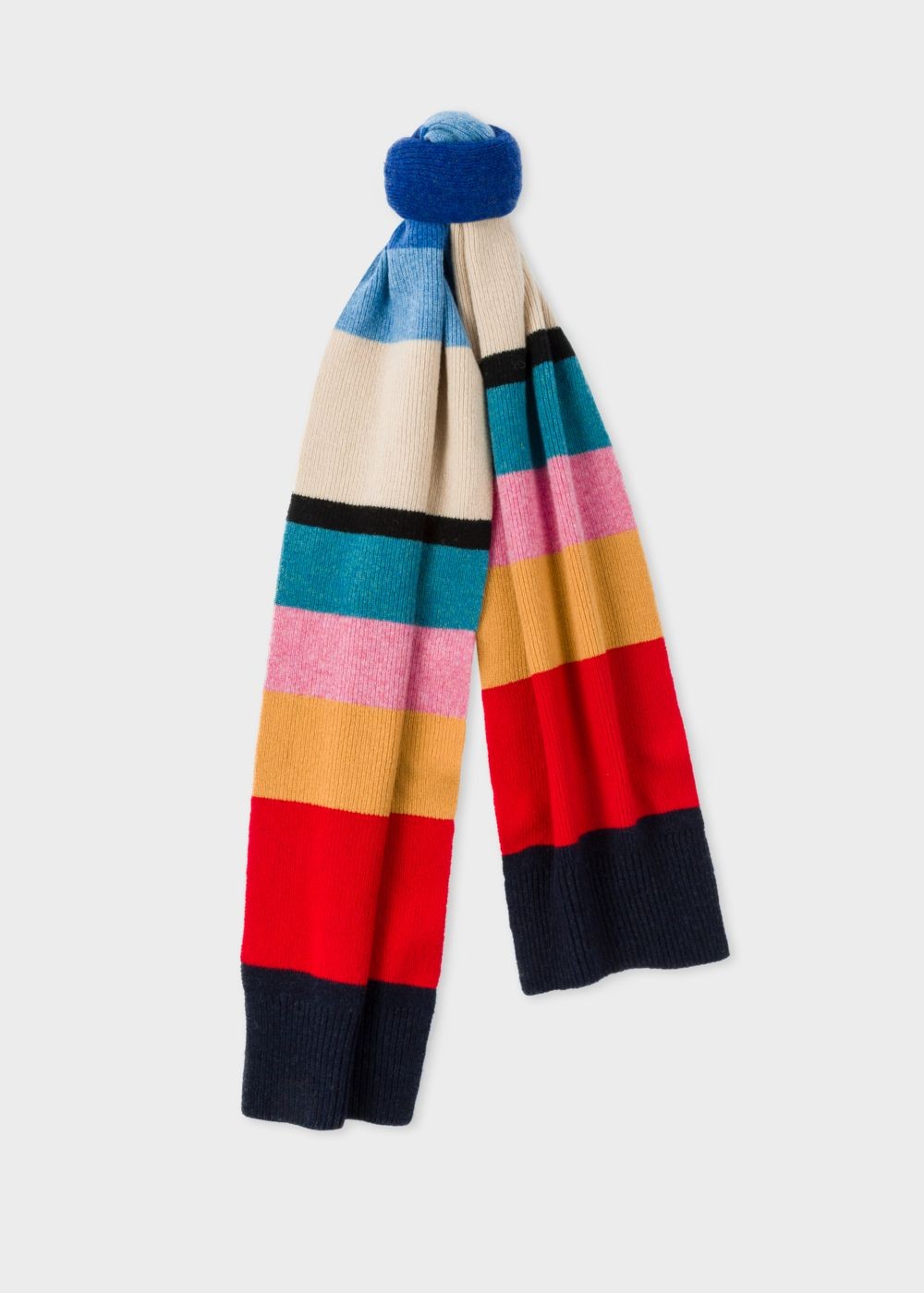 Paul Smith Women's Vintage Stripe Wool Knit Scarf