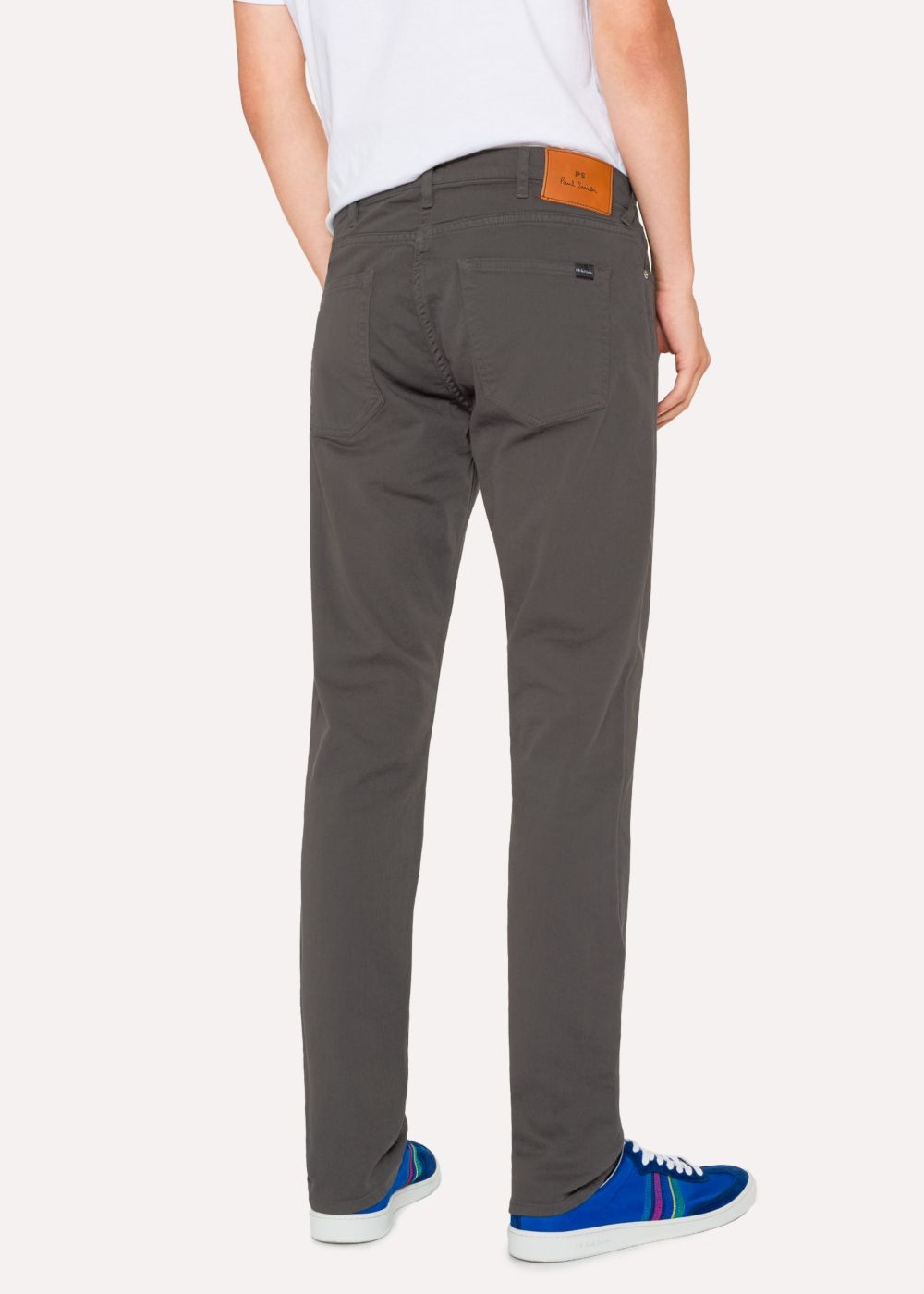 Paul Smith Men's Tapered-Fit Grey Garment-Dye Jeans