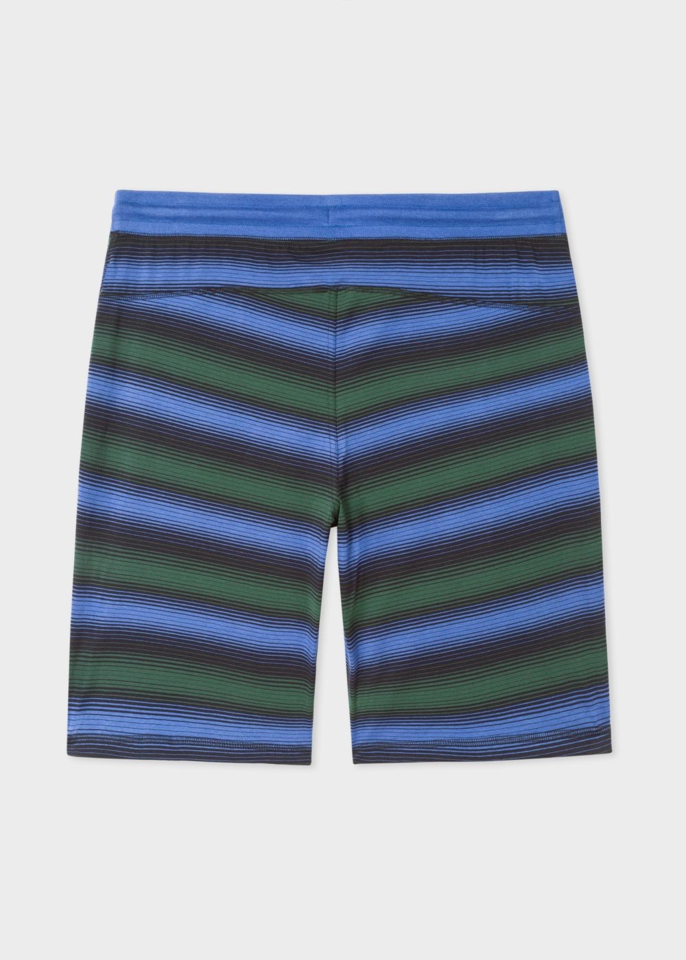 Paul Smith Men's Black Stripe Jersey Cotton Lounge Shorts
