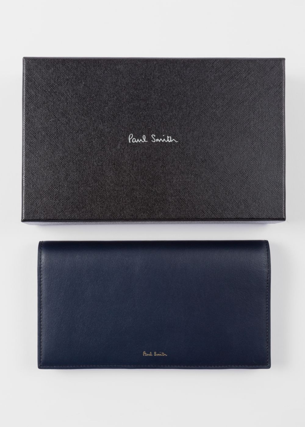Paul Smith Women's Navy 'concertina Swirl' Tri-Fold Leather Wallet
