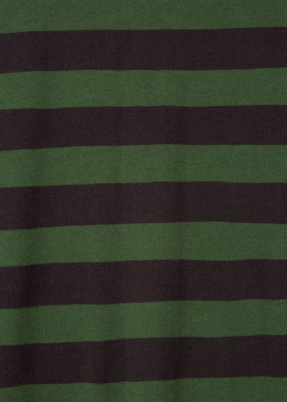 Paul Smith Mens's Khaki Stripe Crew Neck Sweater With Textured Collar