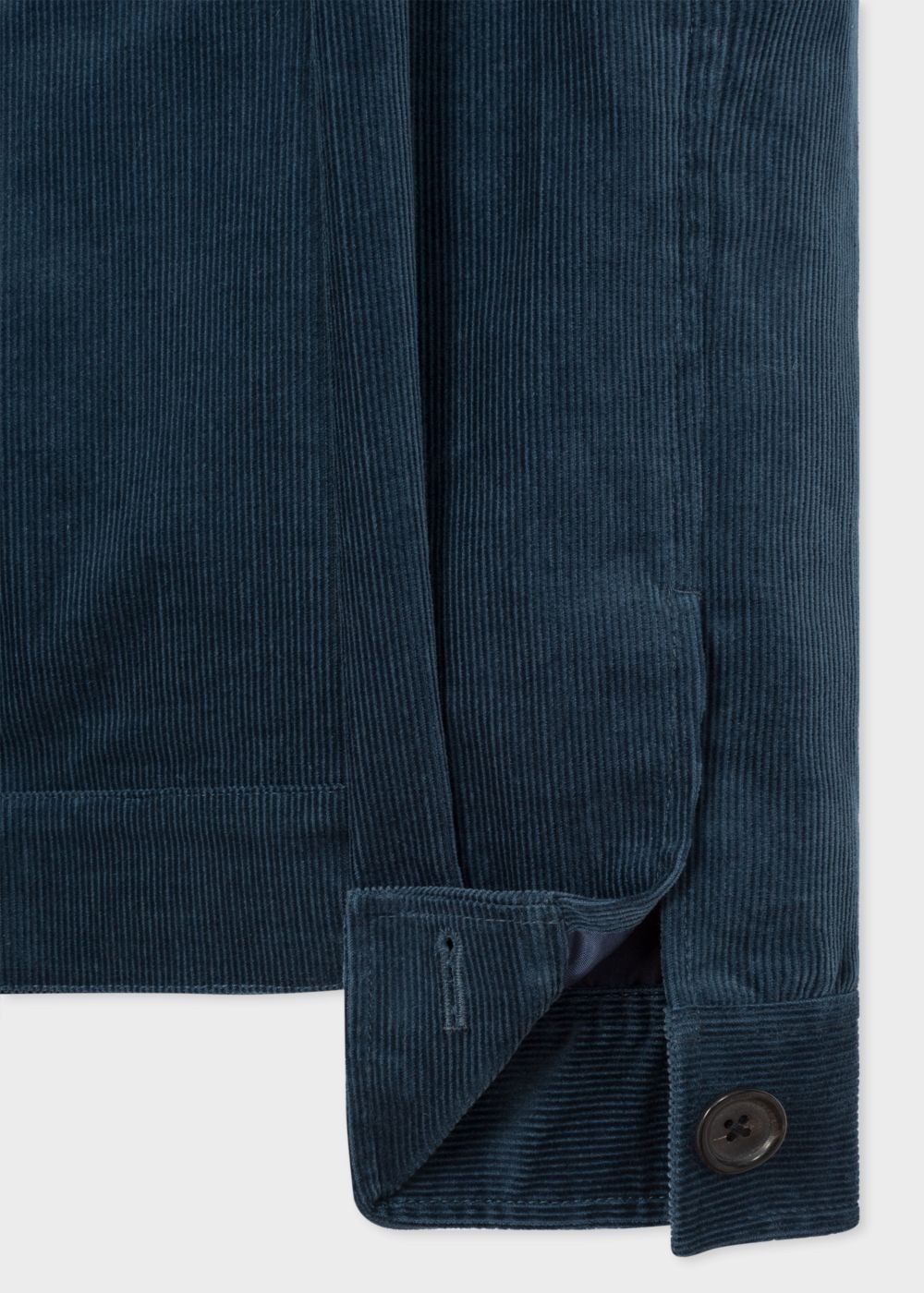 Paul Smith Men's Slate Blue Corduroy Stretch-Cotton Patch-Pocket Coats
