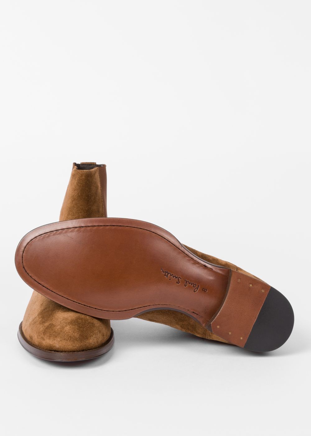 Paul Smith Men's Brown Suede 'joyce' Chelsea Boots