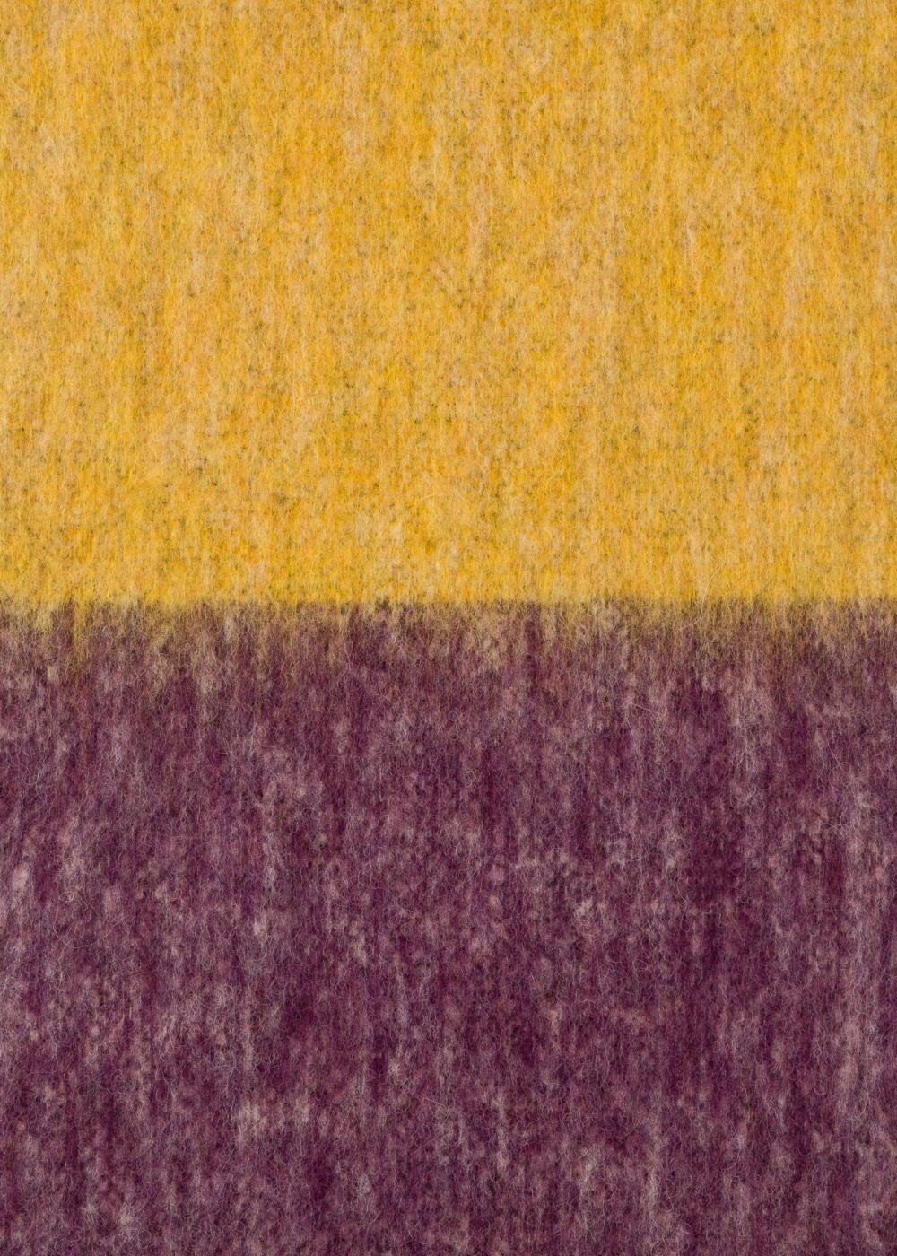 Paul Smith Lady's Yellow And Beige Border Alpaca-Blend Scarf