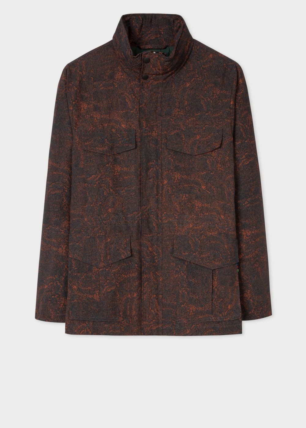 Paul Smith Men's 'painted Scribble' Print Cotton-Blend Field Coats