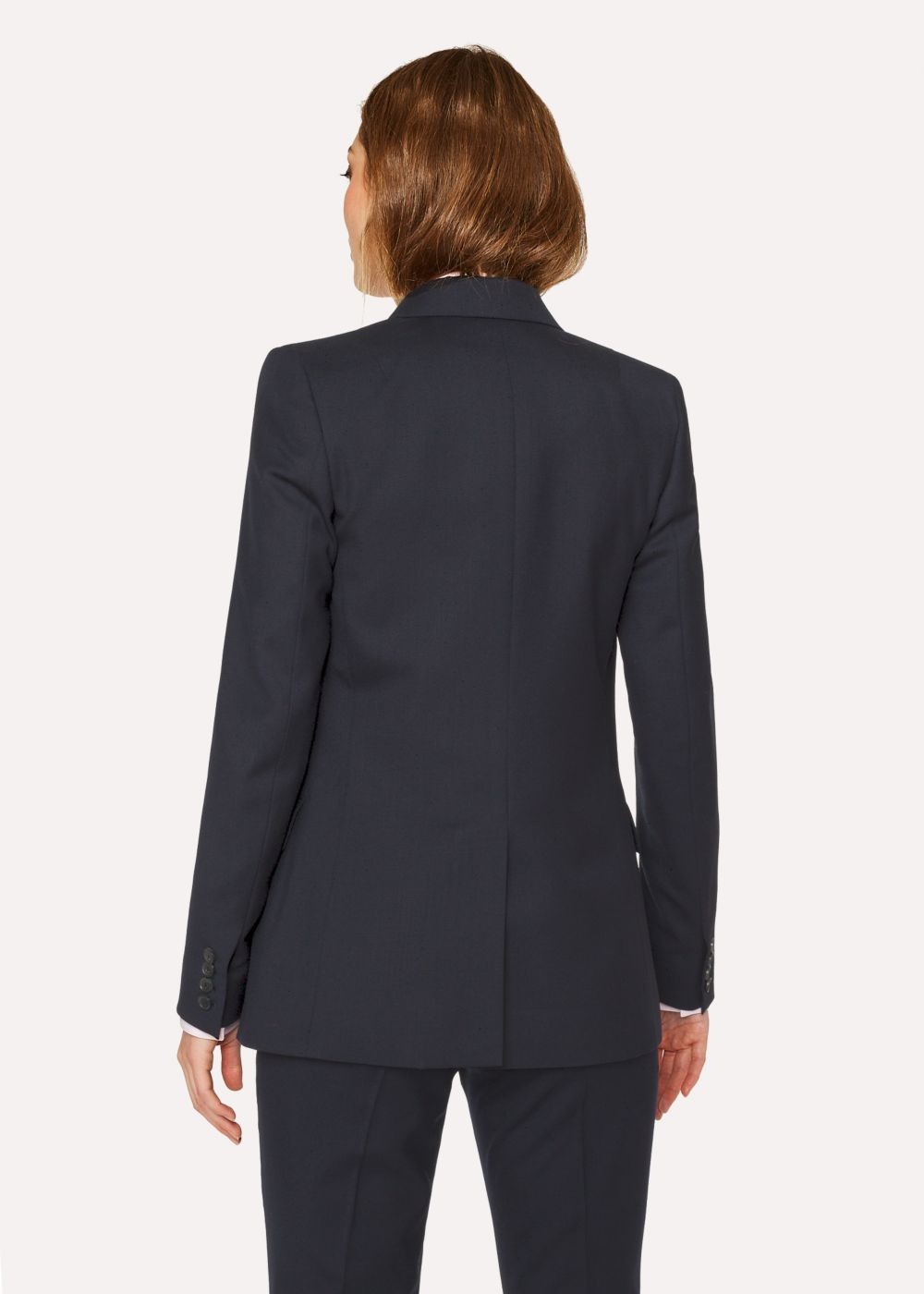 Paul Smith A Suit To Travel In - Womens's Dark Navy Wool Double-Breasted Blazer