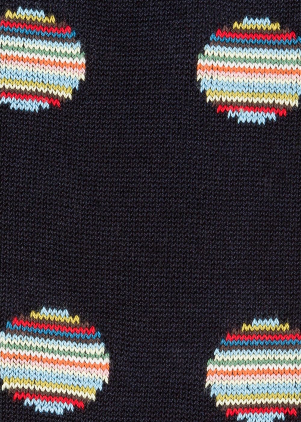 Paul Smith Men's Dark Navy Polka Dot Stripe Socks