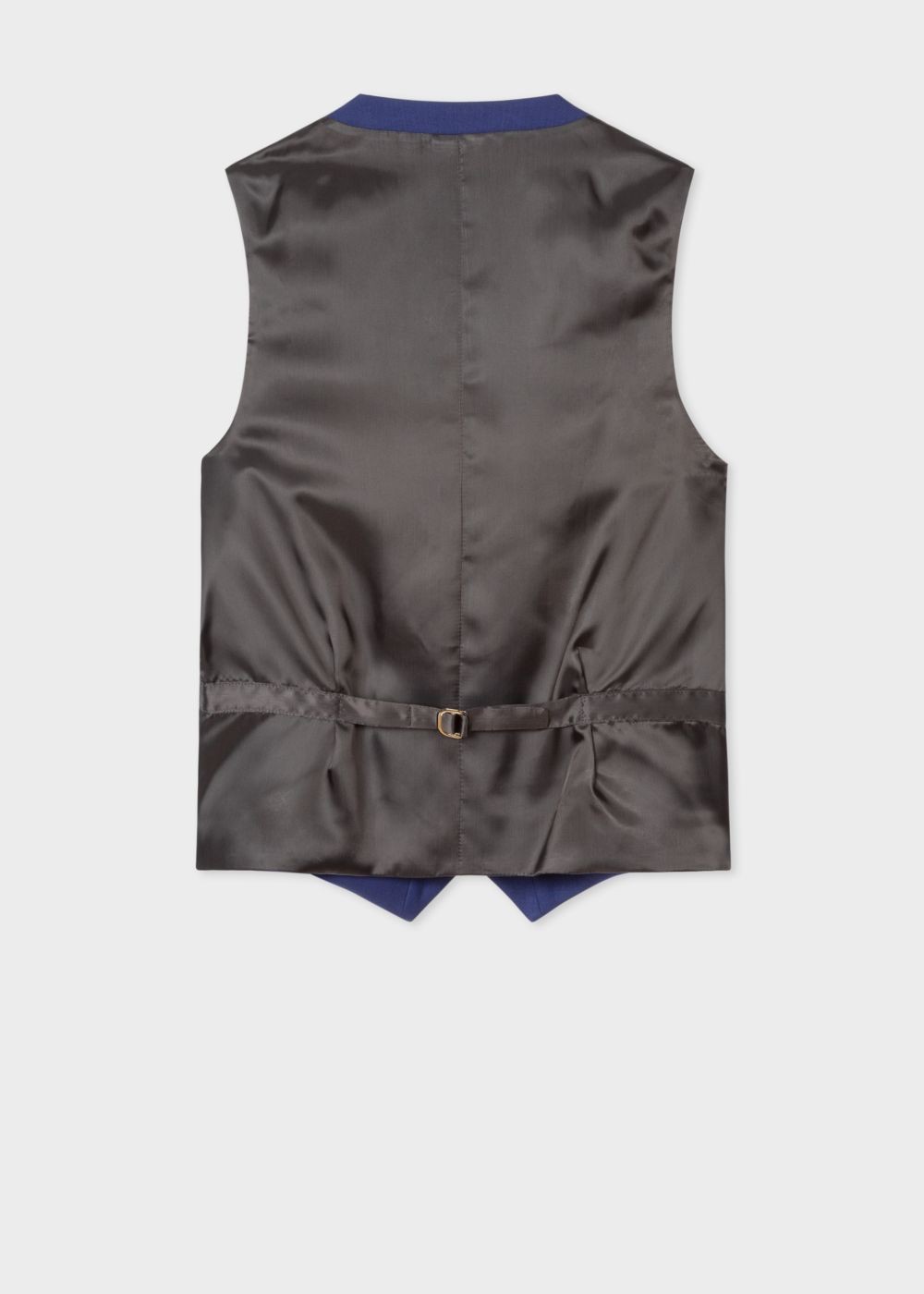 Paul Smith A Suit To Travel In - Mens's Tailored-Fit Indigo Wool Waistcoat