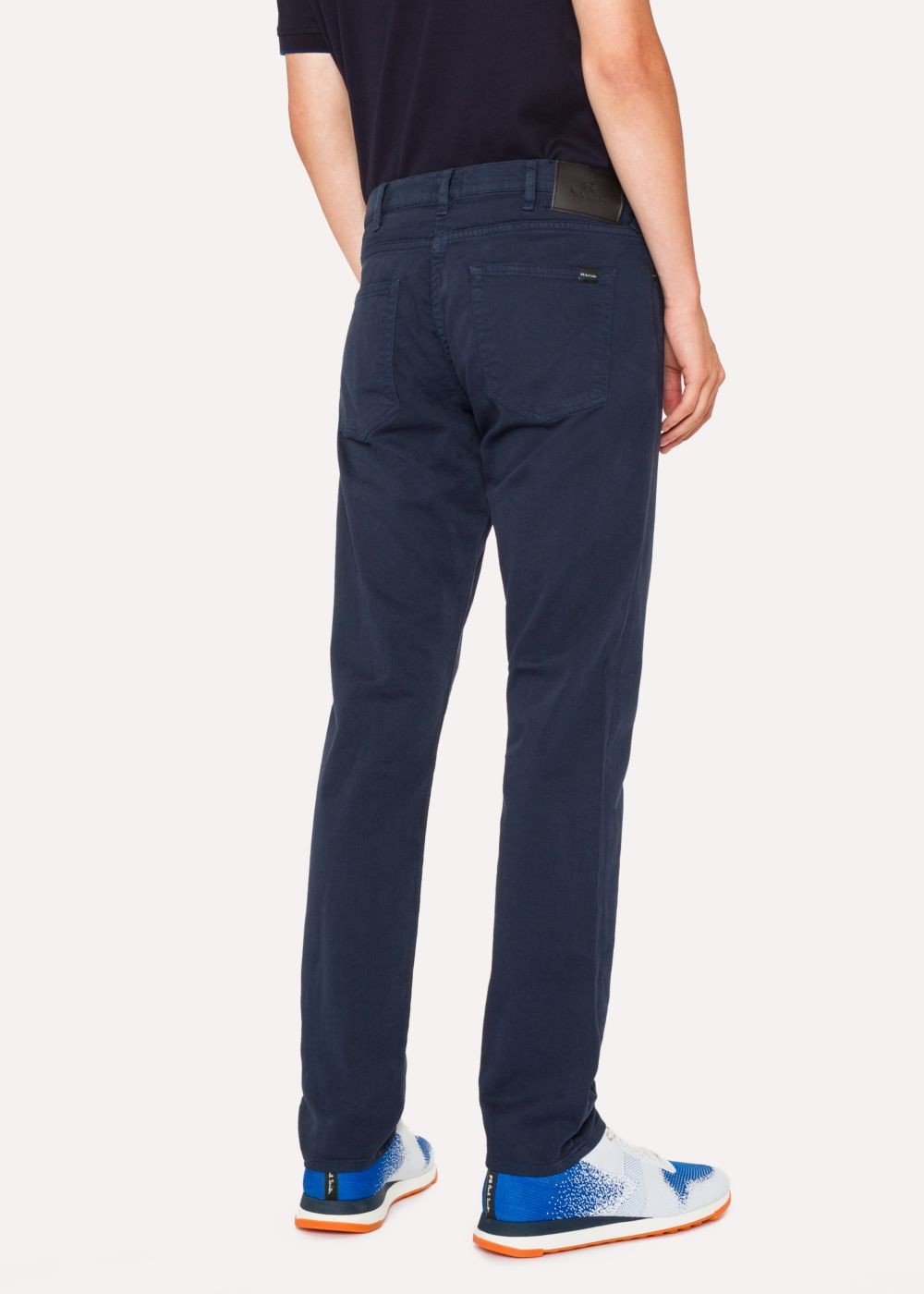 Paul Smith Men's Tapered-Fit Navy Garment-Dye Jeans