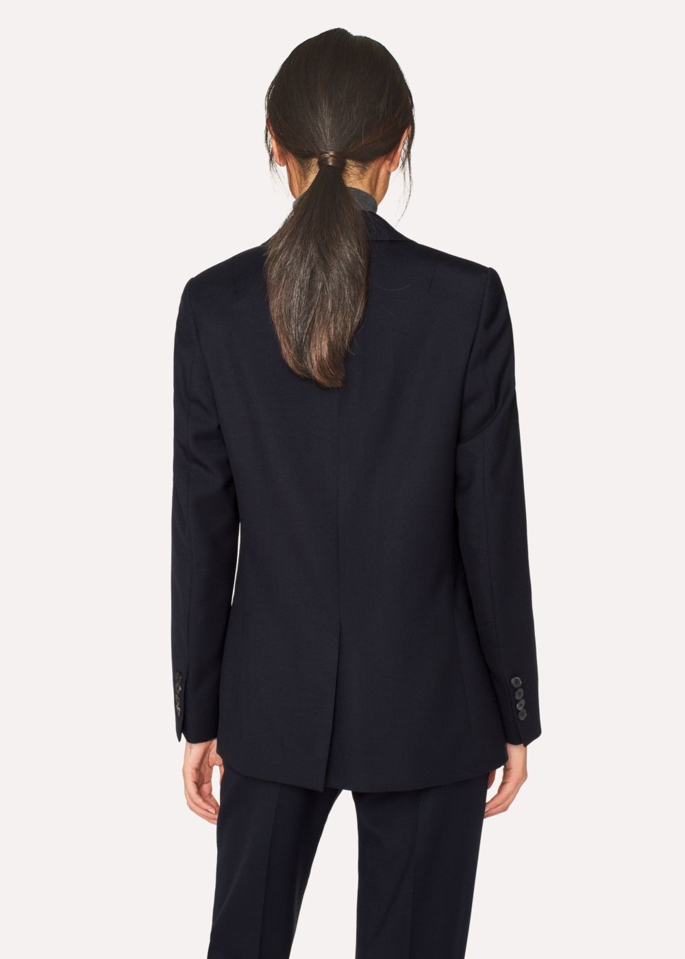 Paul Smith A Suit To Travel In - Women's Dark Navy Two-Button Wool Suit