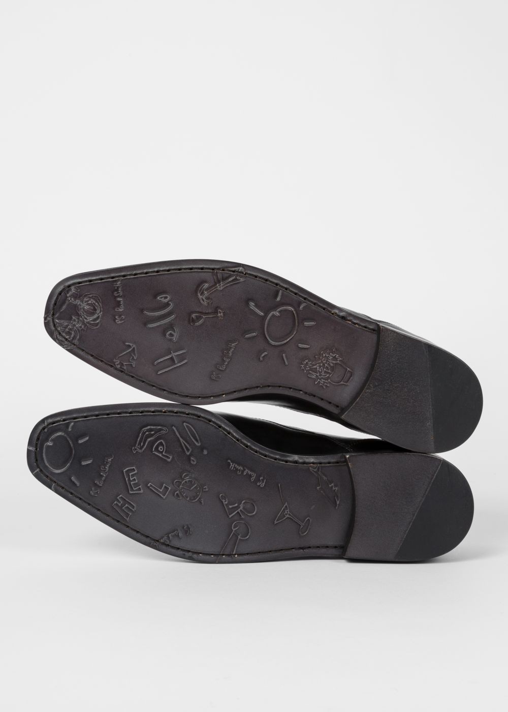 Paul Smith Men's Black Leather 'tompkins' Oxford Sneaker