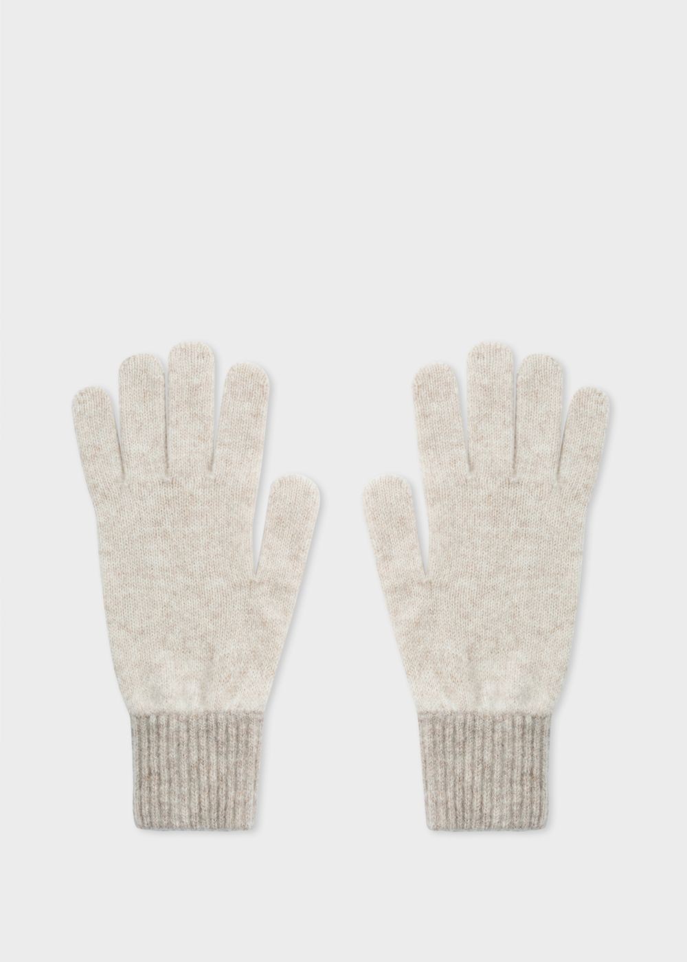 Paul Smith Women's Ecru Wool Knitted Gloves