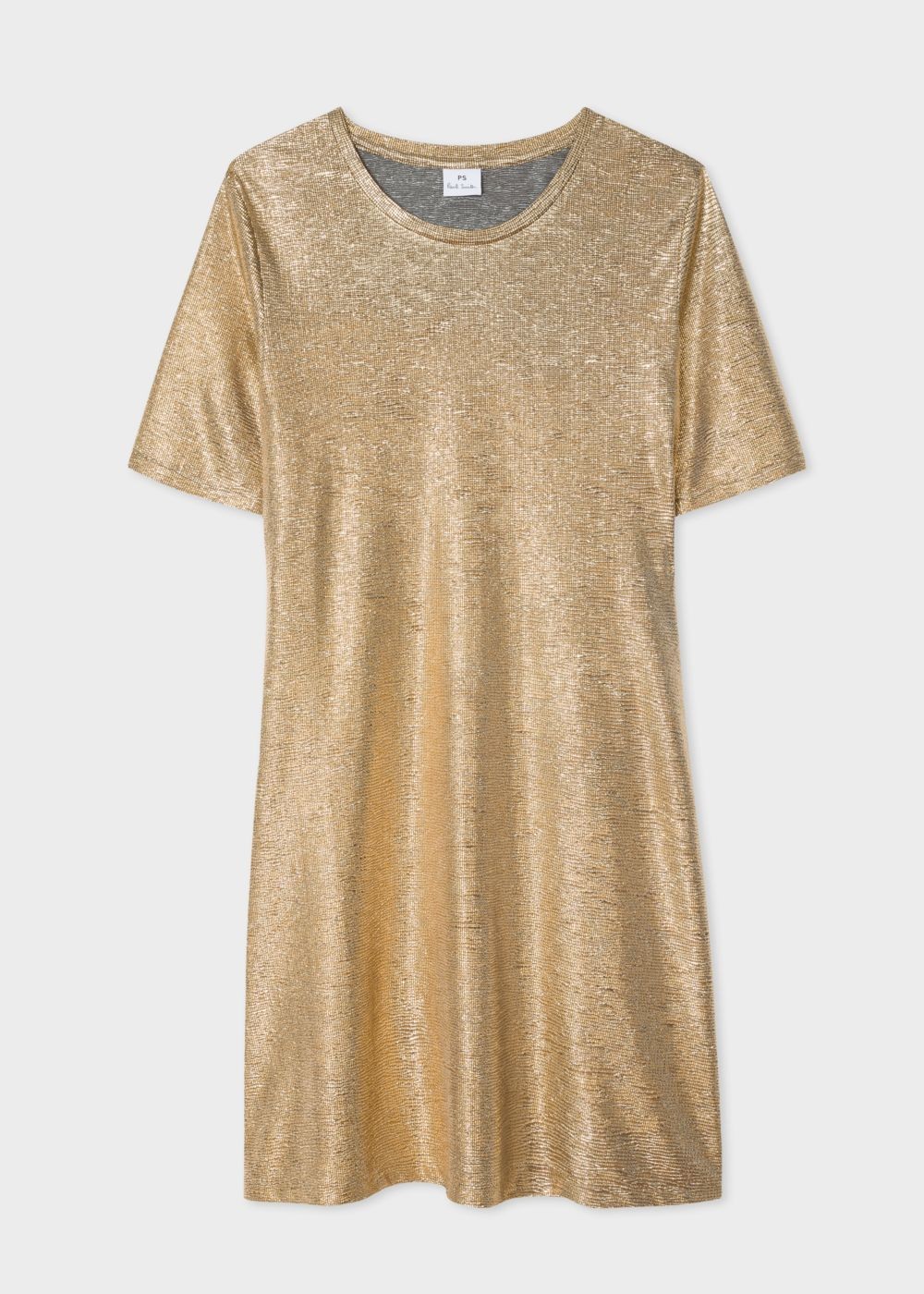 Paul Smith Womens's Gold-Foil Textured Shirts Dress
