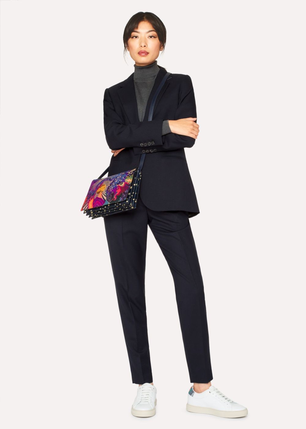 Paul Smith A Suit To Travel In - Womens's Dark Navy Two-Button Wool Blazer