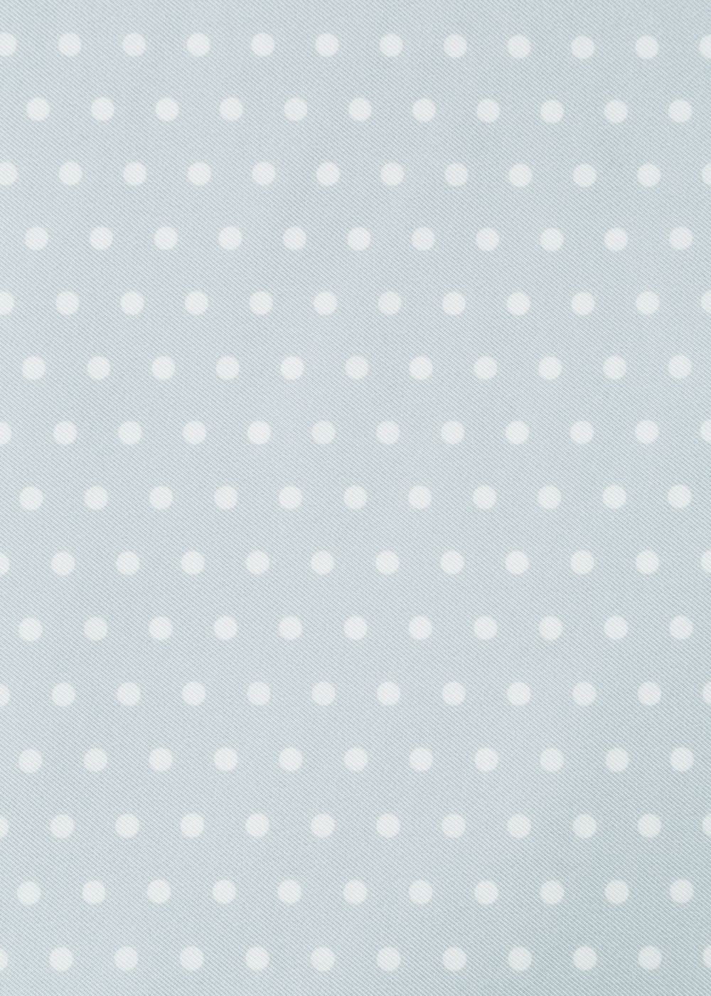 Paul Smith Men's Light Grey Polka Dot Silk Pocket Square Accessories