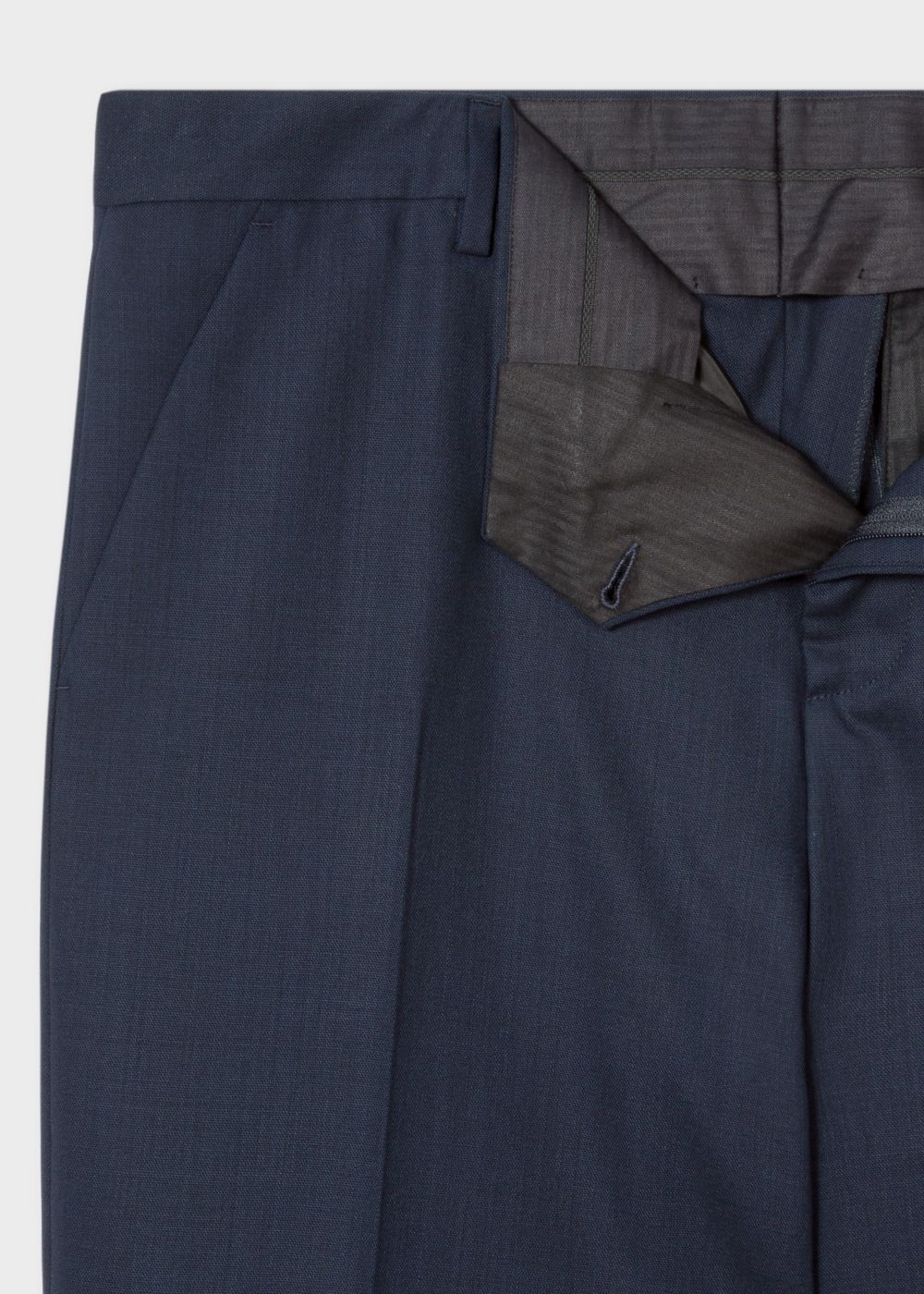 Paul Smith Men's Slim-Fit Navy Wool Pants