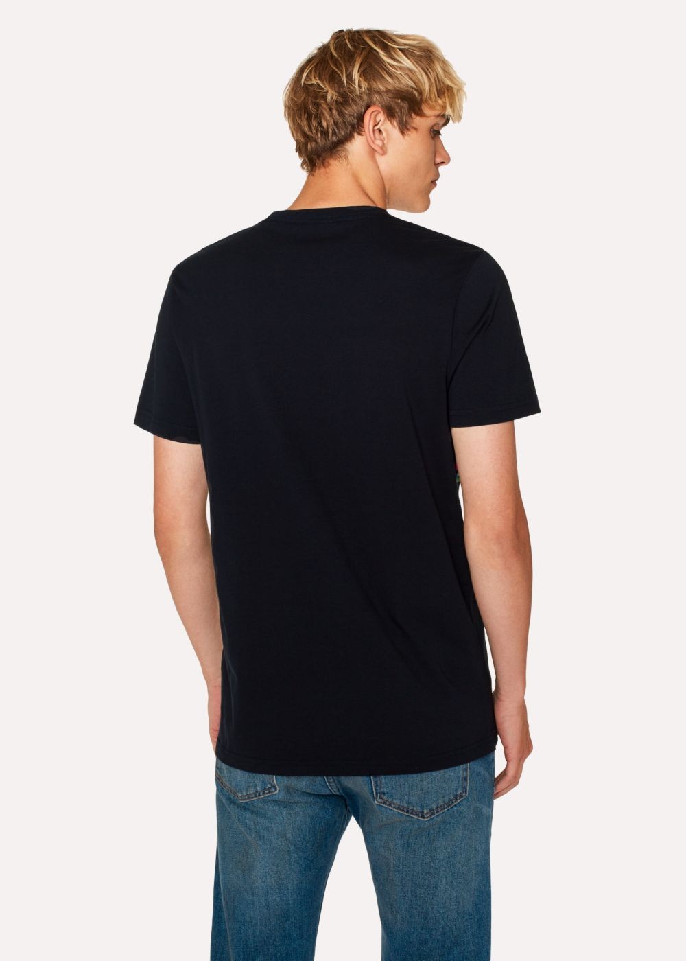 Paul Smith Men's Slim-Fit Dark Navy 'cycle Stripe Wave' Organic-Cotton shirt