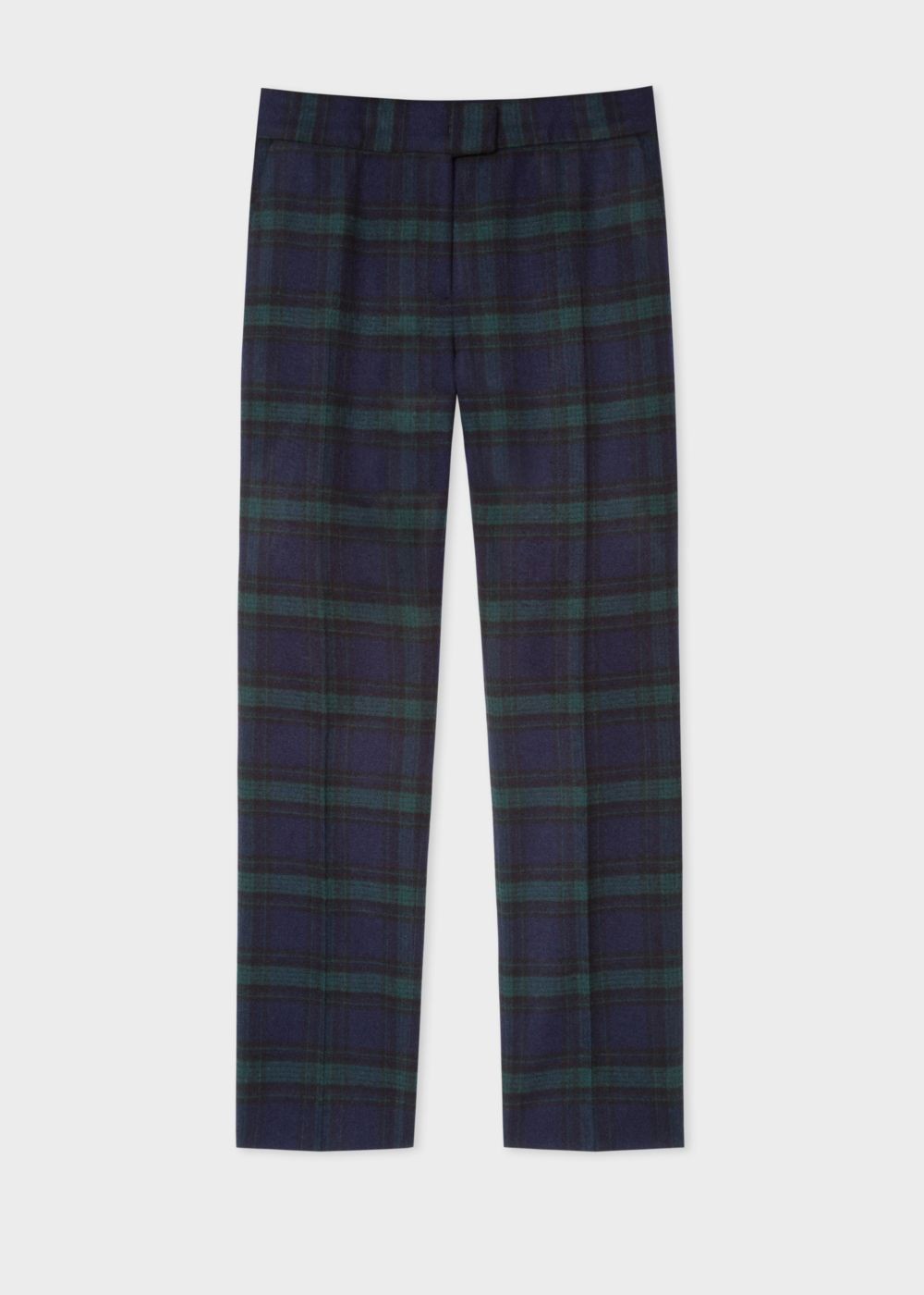 Paul Smith Women's Slim-Fit Blackwatch Tartan Wool-Blend Trousers