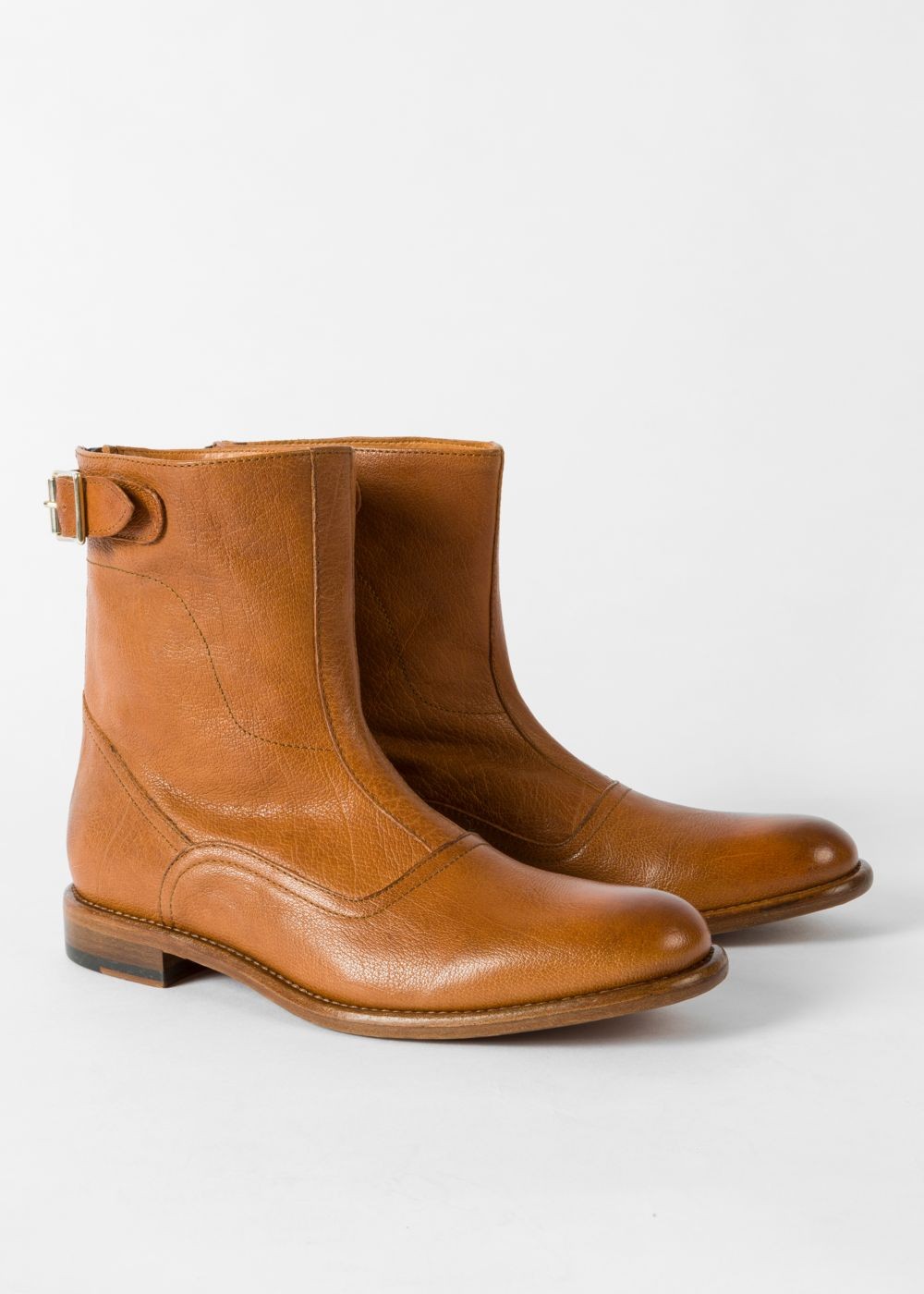 Paul Smith Lady's Tan Leather 'thunder' Boots