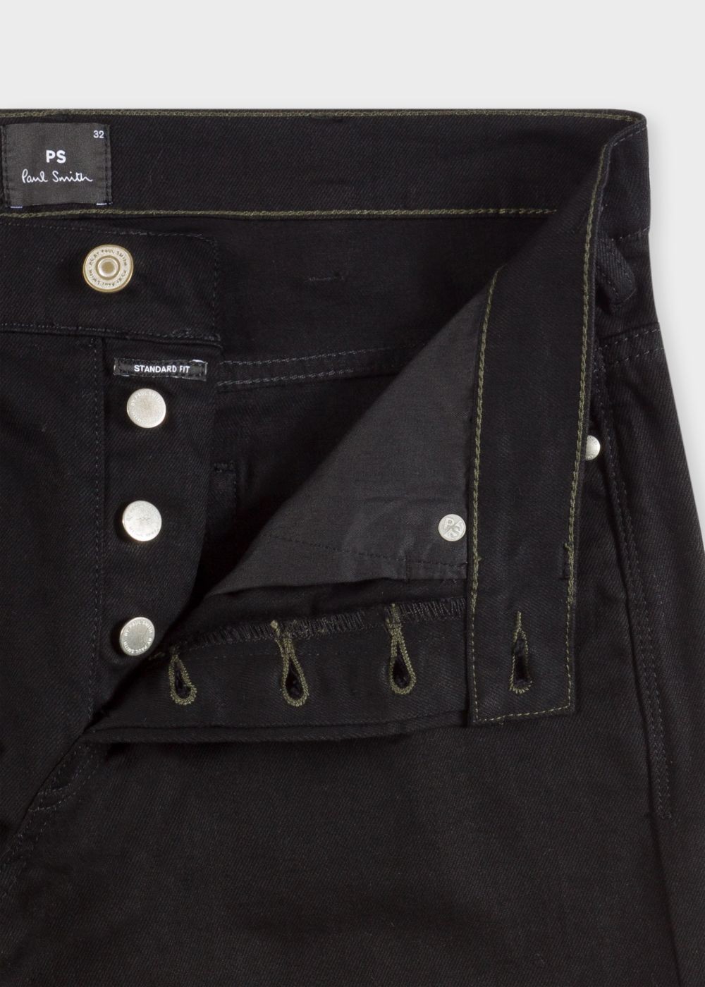 Paul Smith Men's Standard-Fit 12Oz 'super Black Denim' Jeans