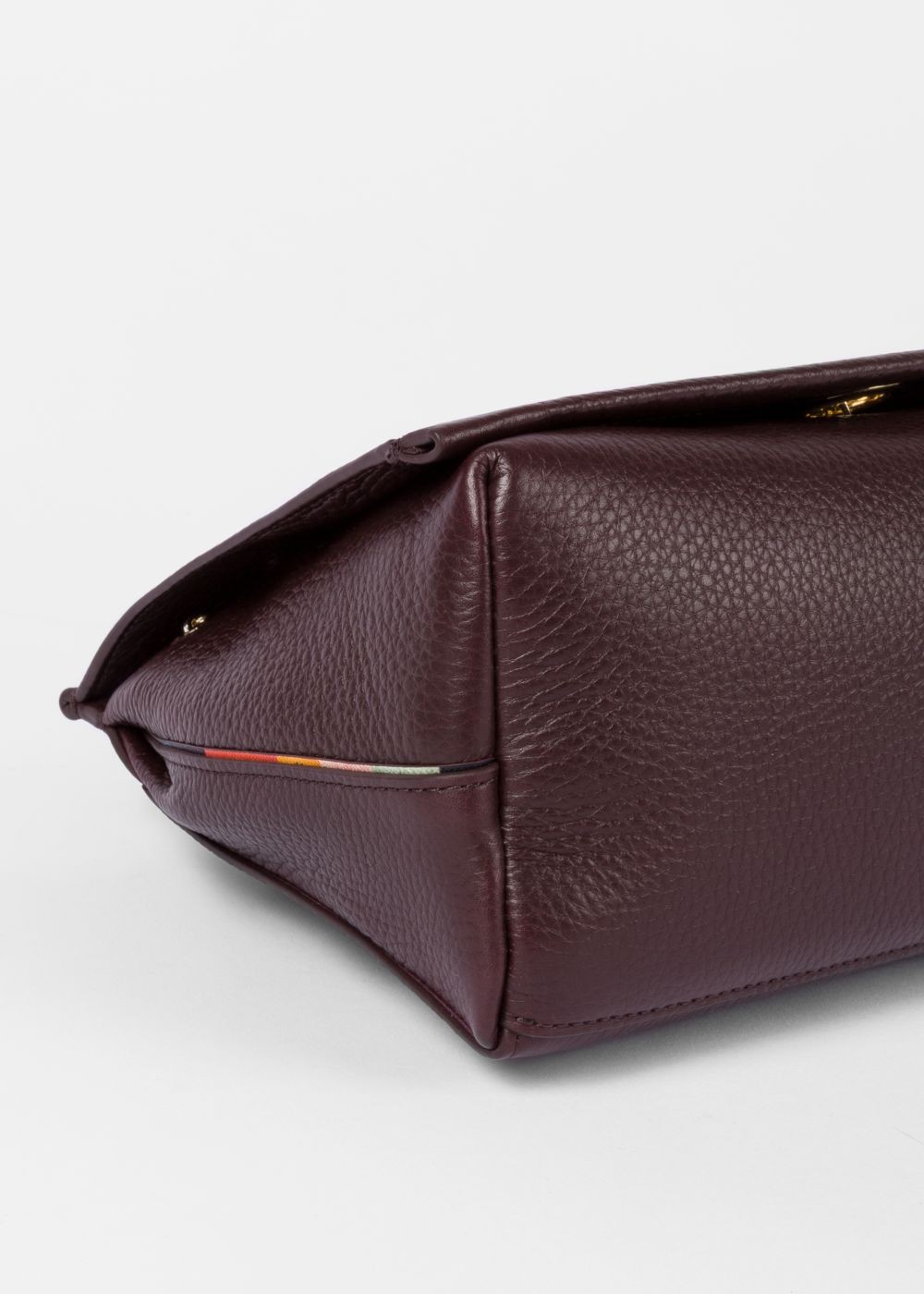 Paul Smith Women's Burgundy T-Bar Leather Shoulder Bag