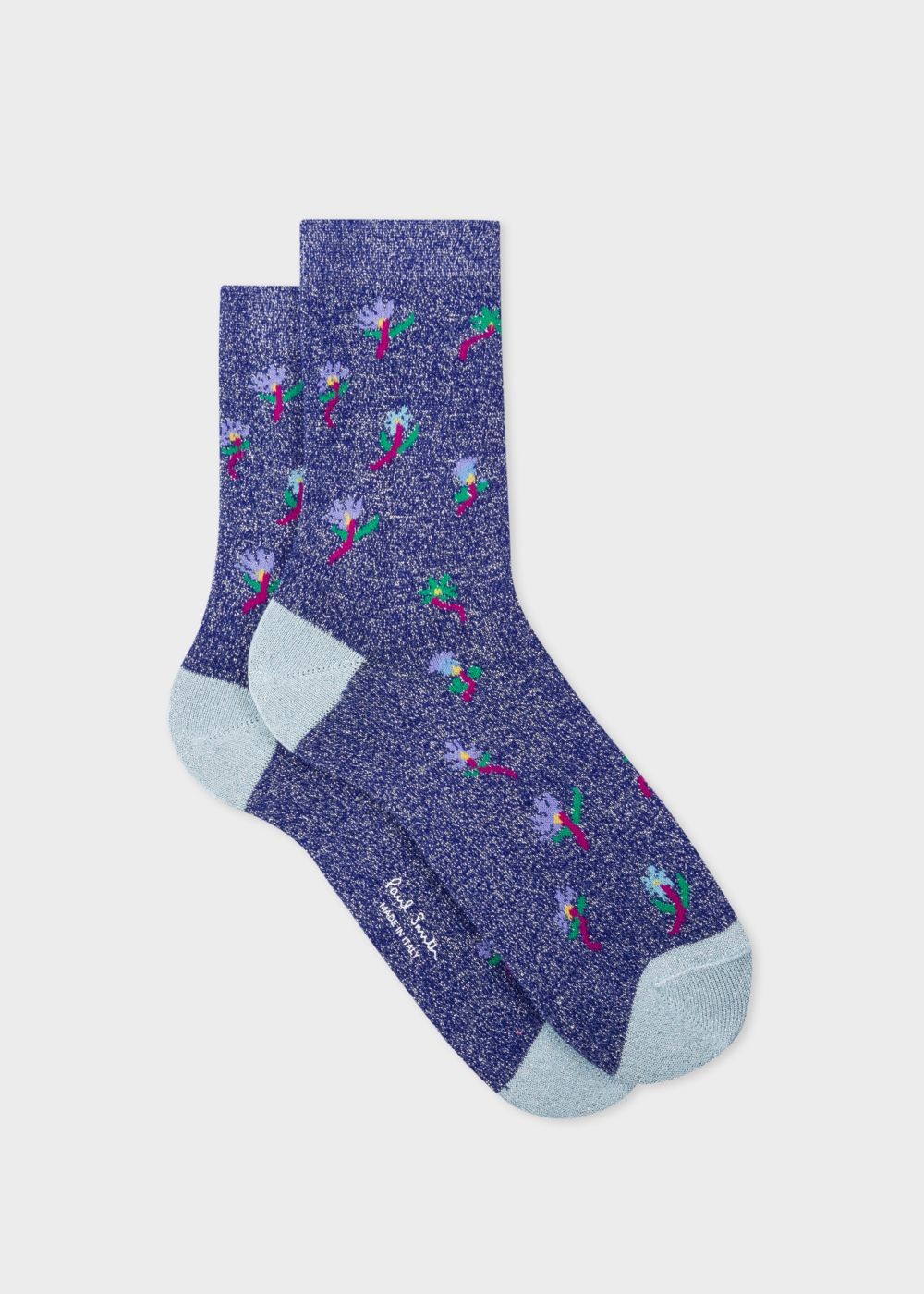 Paul Smith Women's Indigo 'daisy' Glitter Socks