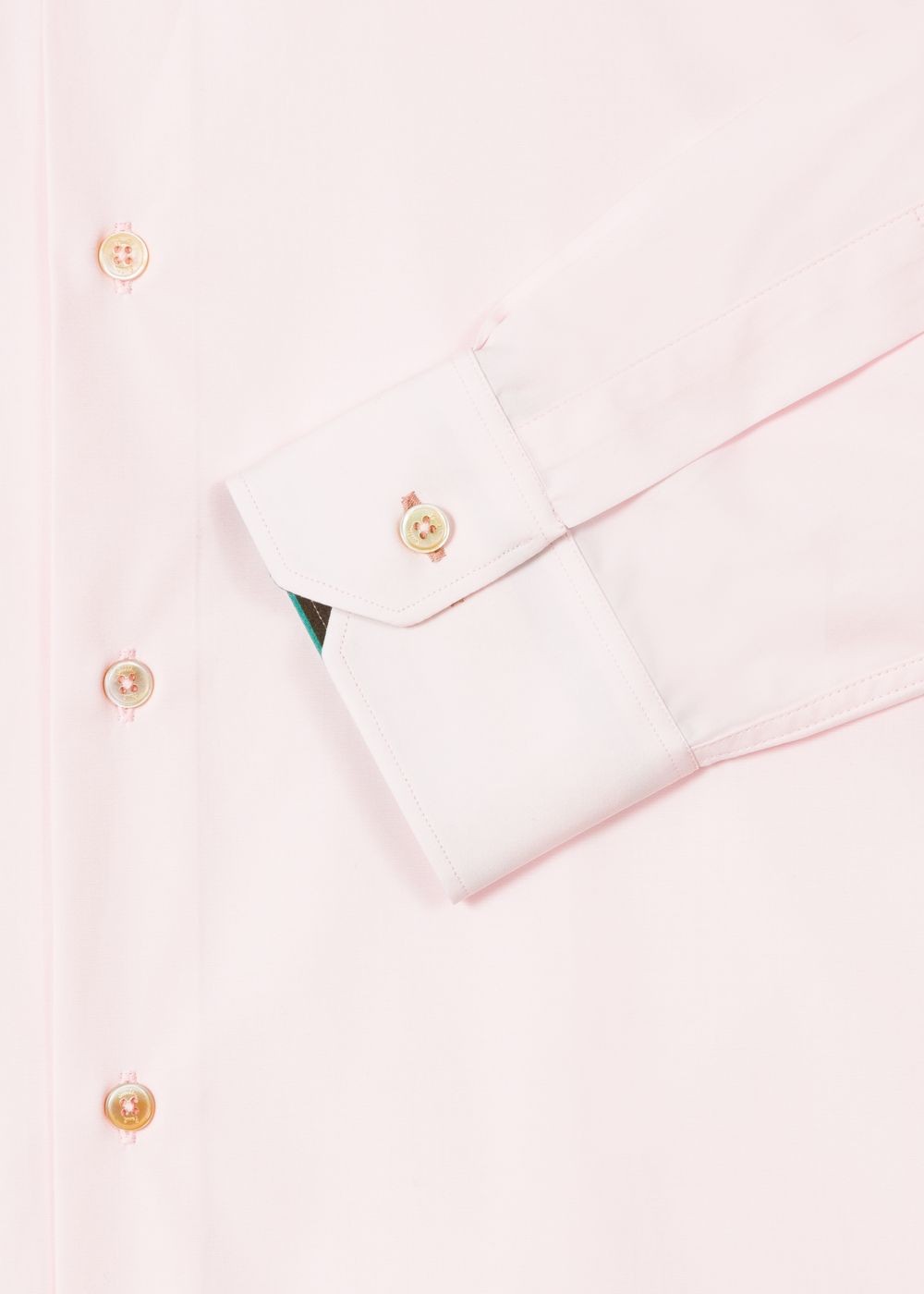 Paul Smith Men's Tailored-Fit Pink Cotton 'artist Stripe' Cuff Tshirt