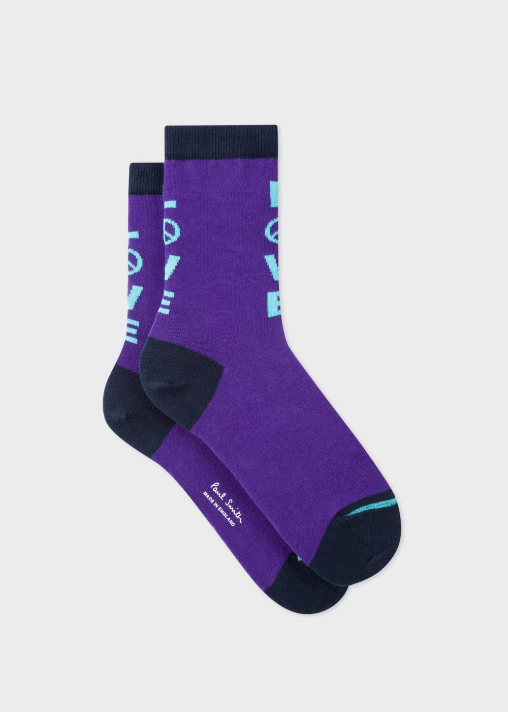 Paul Smith Women's Purple 'love' Socks
