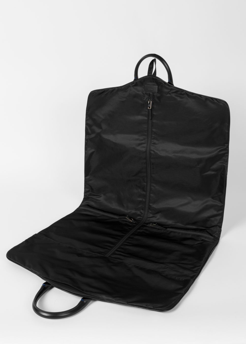 Paul Smith Men's Black Suit Carrier With Leather Trims