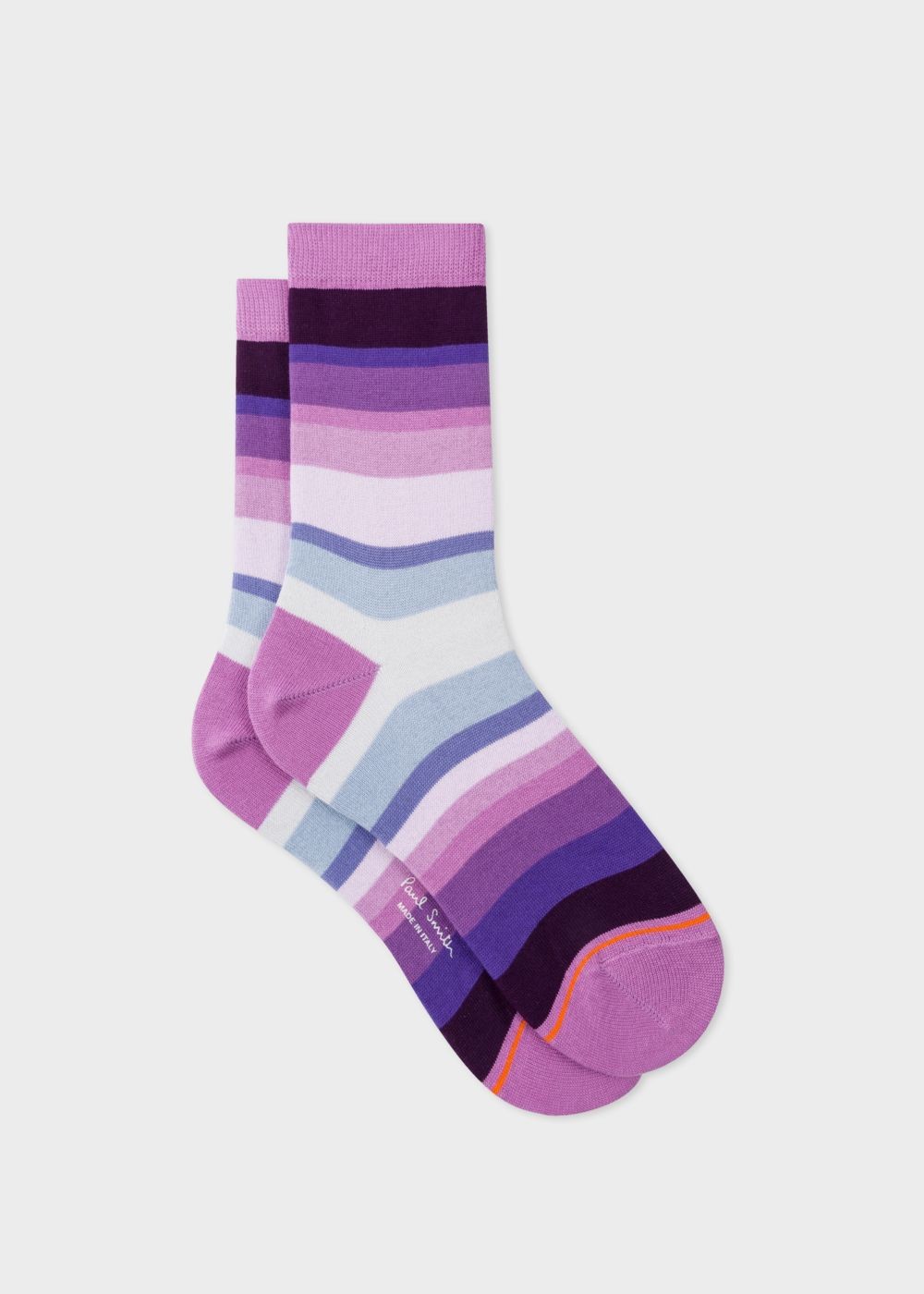 Paul Smith Women's Purple Tonal-Stripe Socks