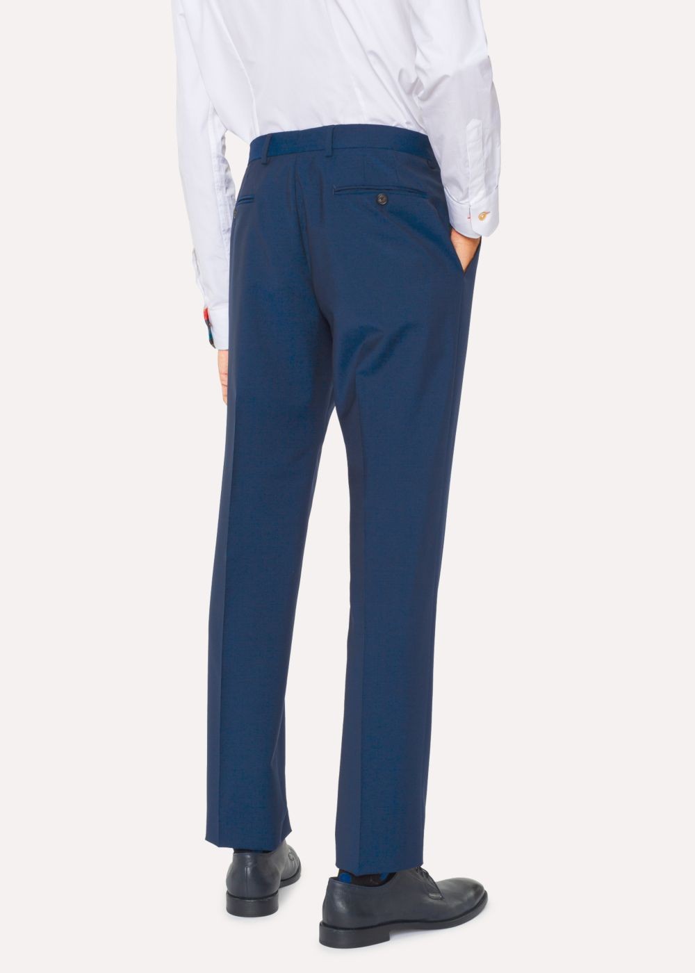 Paul Smith Men's Tailored-Fit Prussian Blue Wool-Mohair Suit