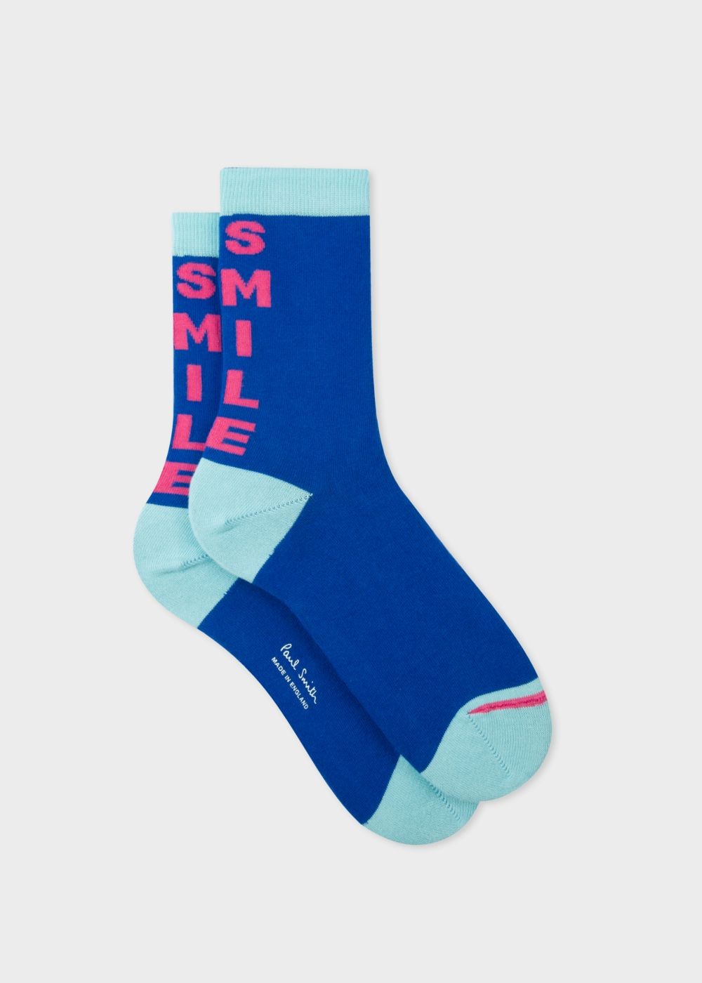 Paul Smith Lady's Blue 'smile' Socks