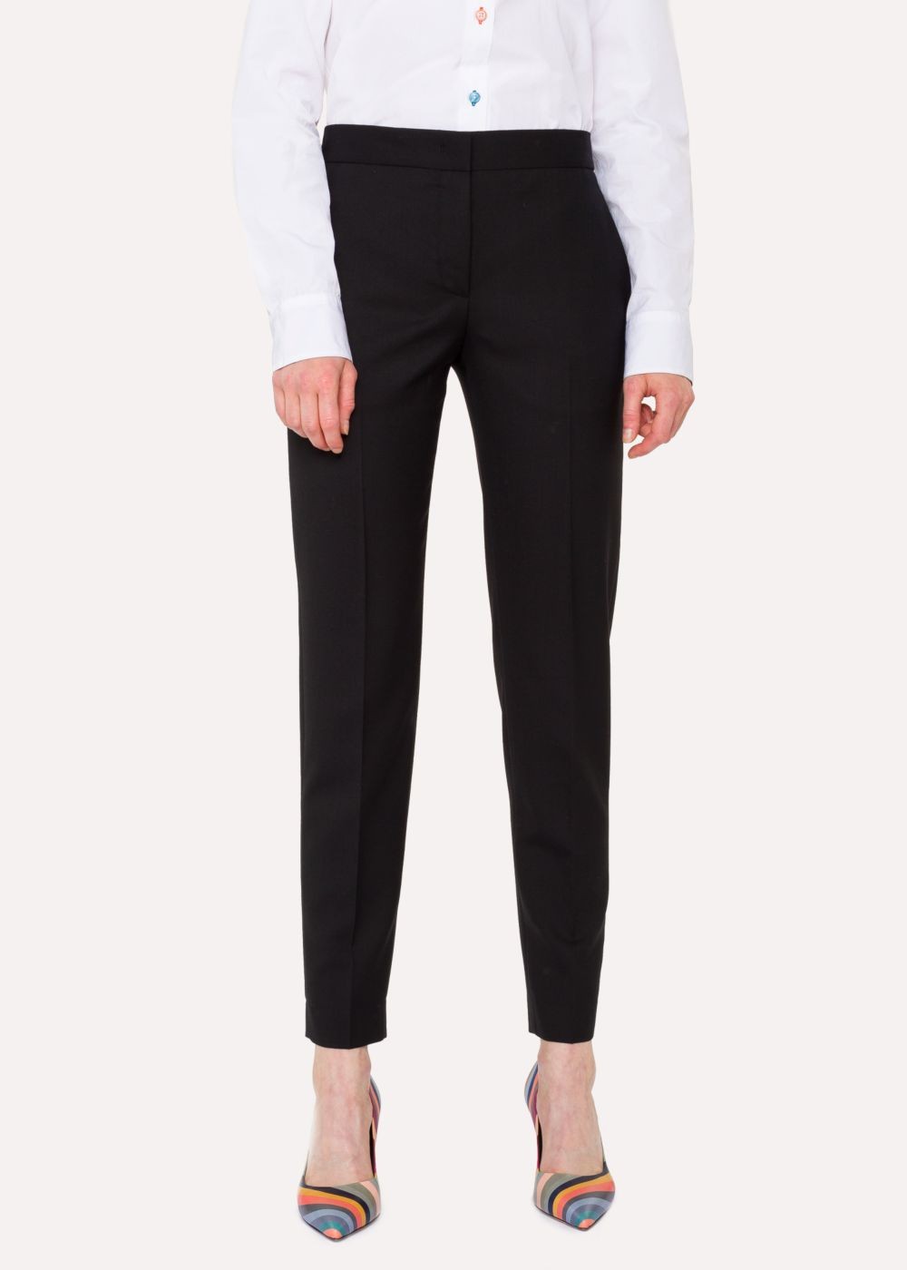 Paul Smith A Suit To Travel In - Women's Classic-Fit Black Wool Pants
