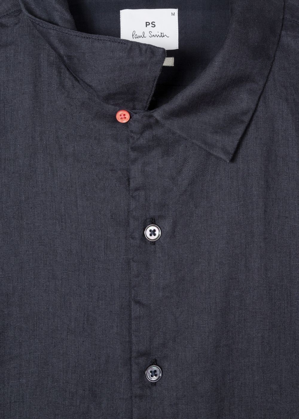 Paul Smith Men's Classic-Fit Dark Navy Linen Short-Sleeve T-Shirts