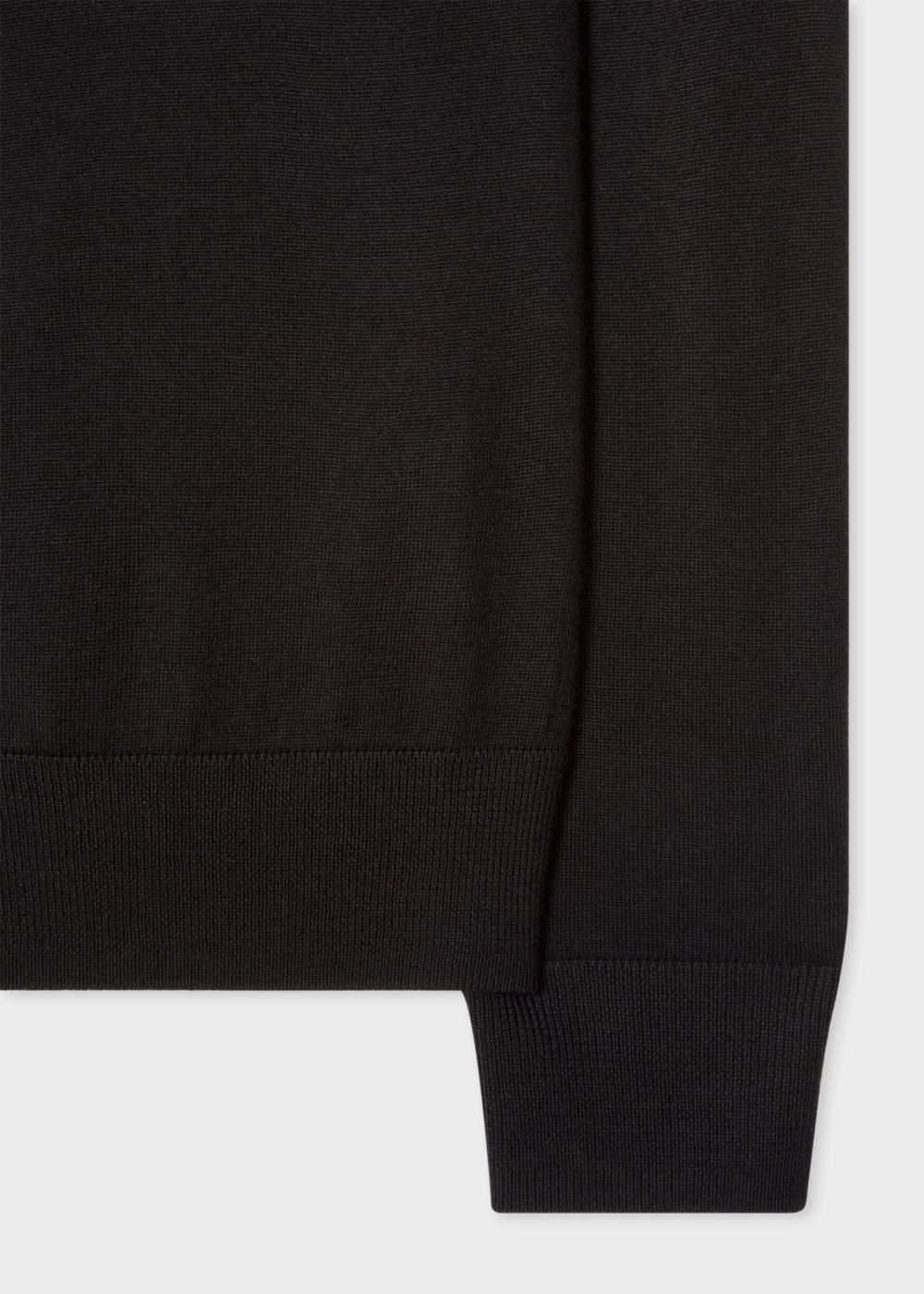 Paul Smith Men's Black Merino Wool 'artist Stripe' Zip-Through Cardigan Clothing