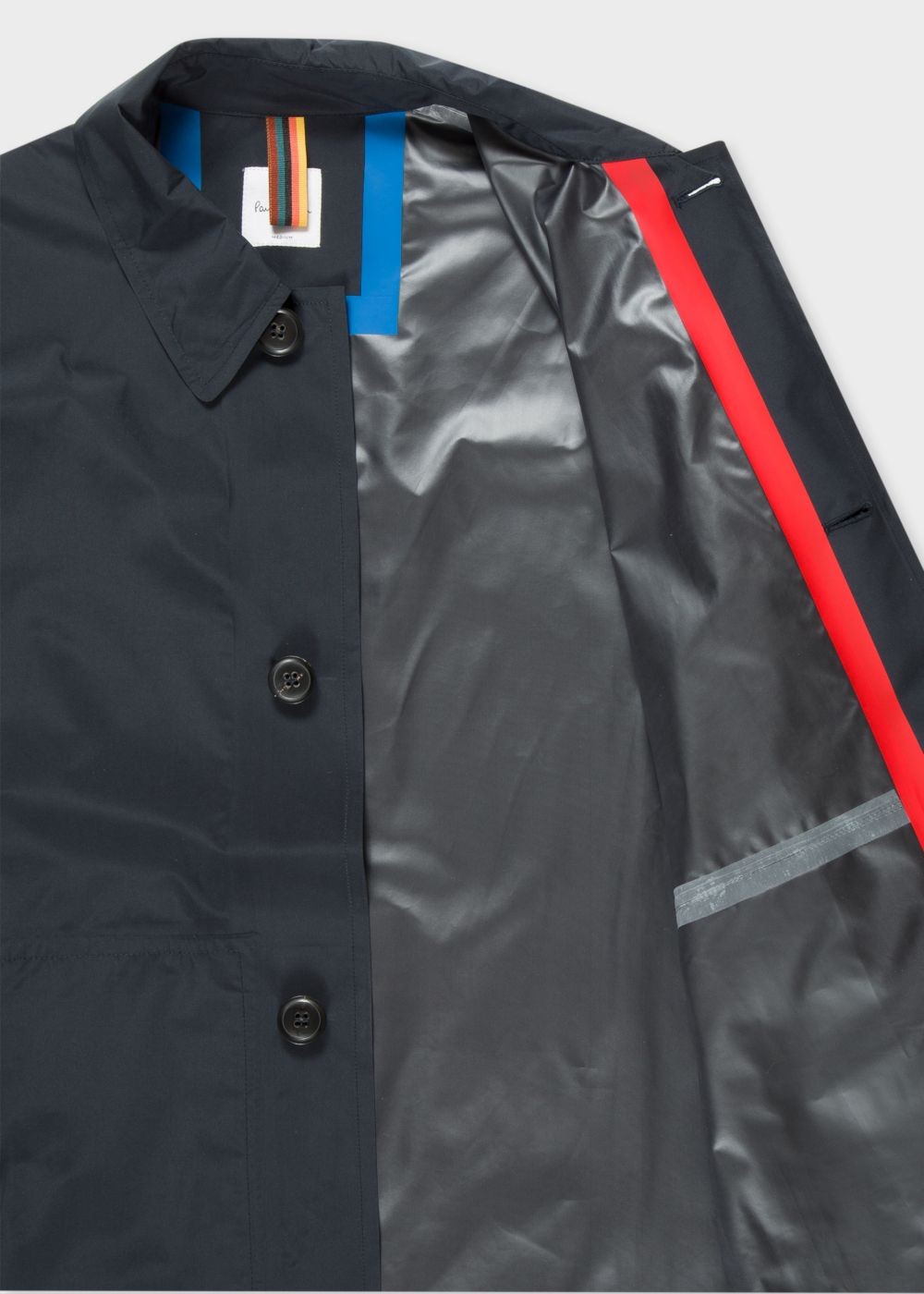 Paul Smith Men's Navy Waterproof Packable Mac Clothing