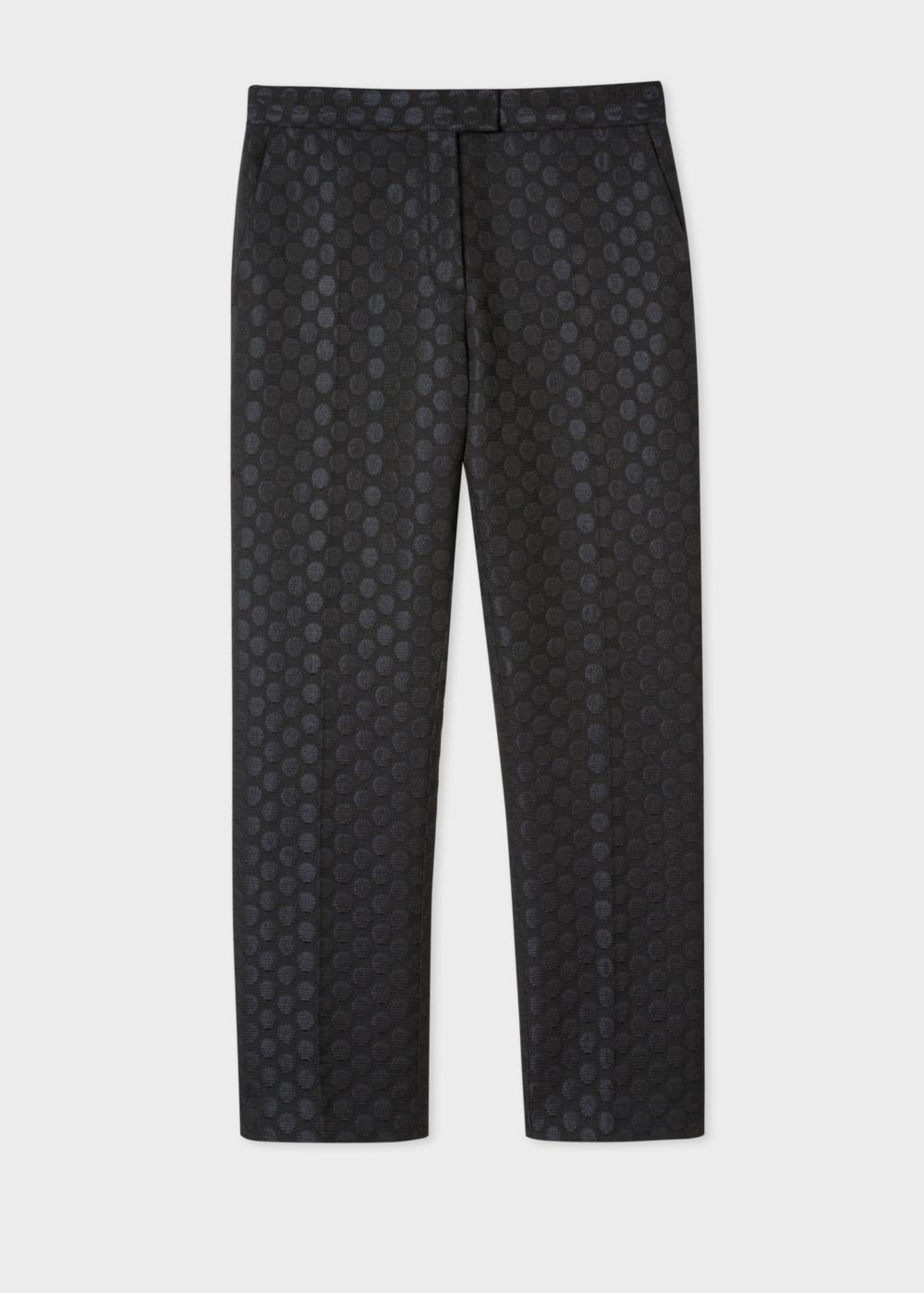 Paul Smith Women's Black Polka Dot Jacquard Double-Breasted Suit