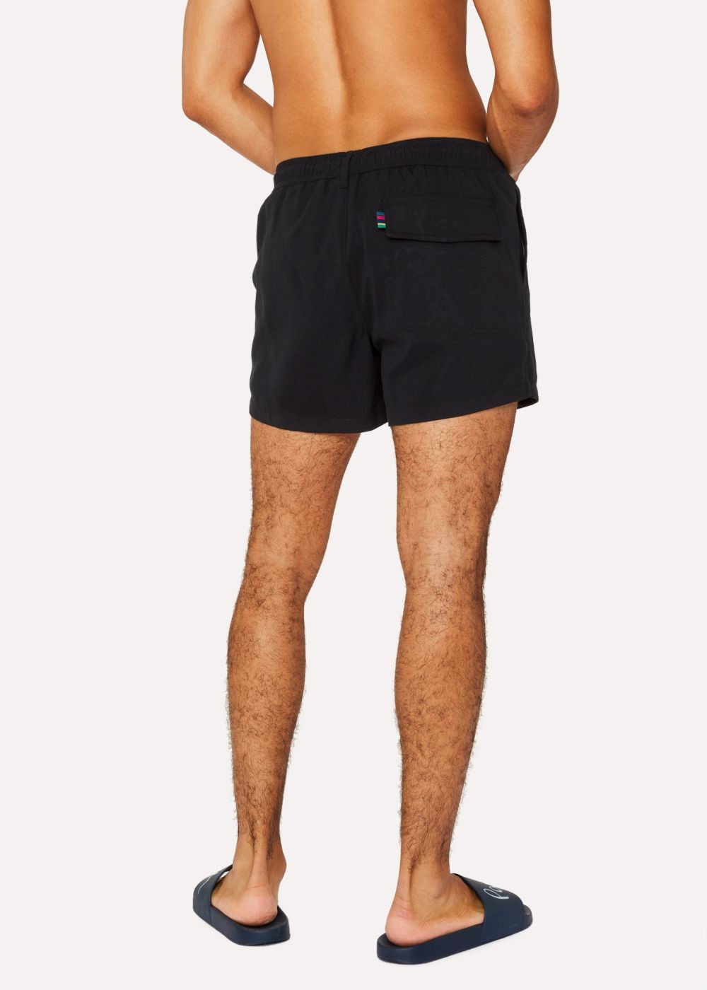 Paul Smith Mens's Black Zebra Logo Swim Shorts