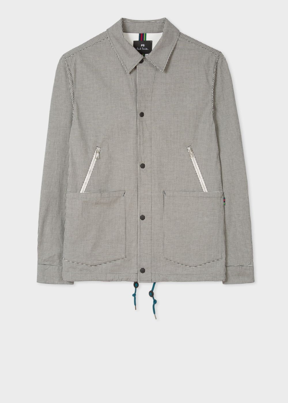 Paul Smith Men's Black And White Gingham Coach Jackets